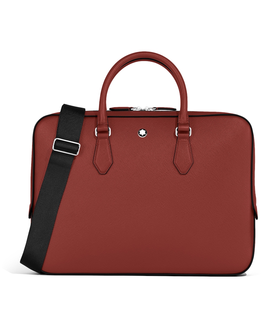 Montblanc Leather Sartorial Thin Document Case Red Oak Image 1