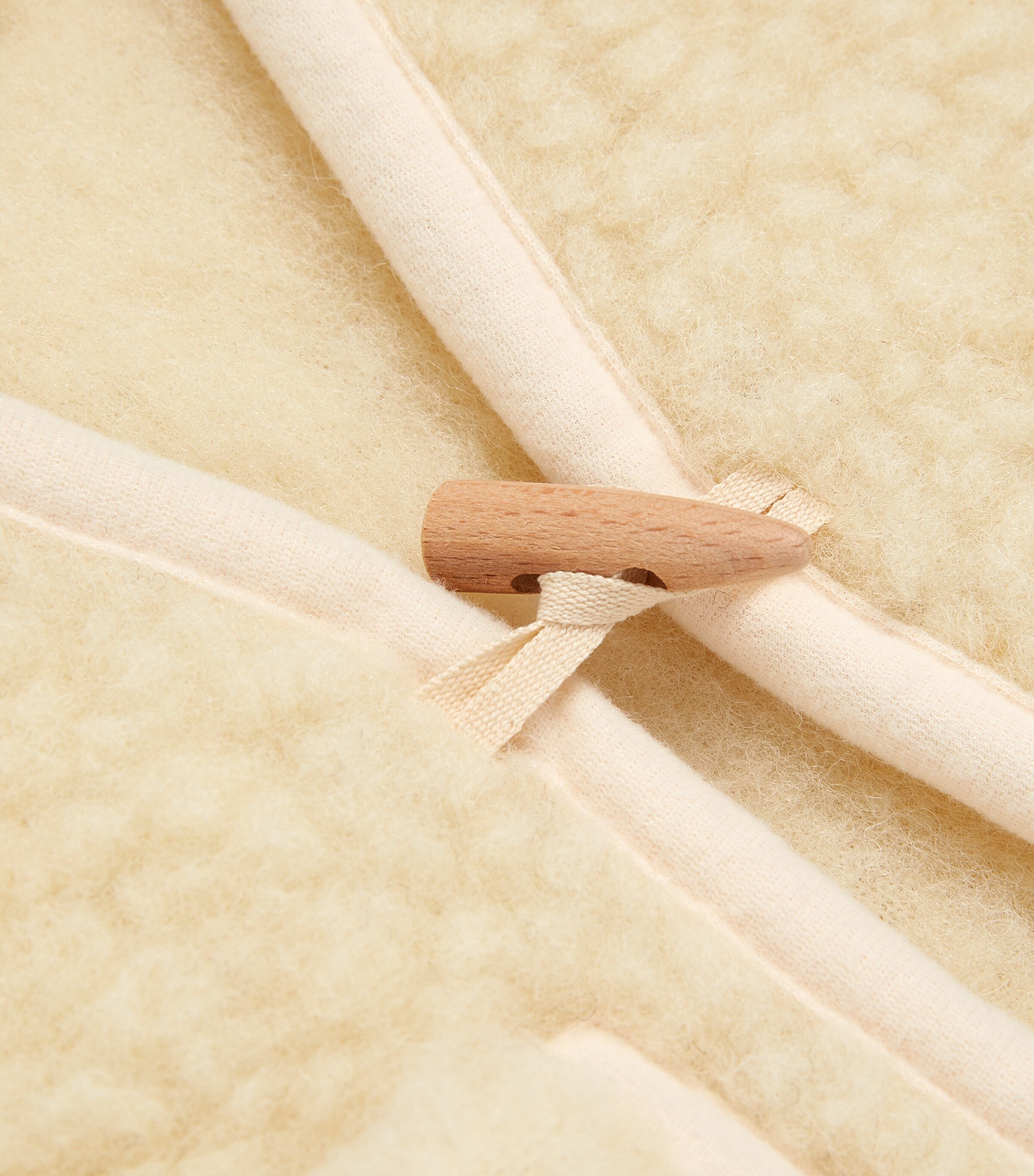 Binibamba Merino Wool Gilet (0-24 Months) Milk Image 3