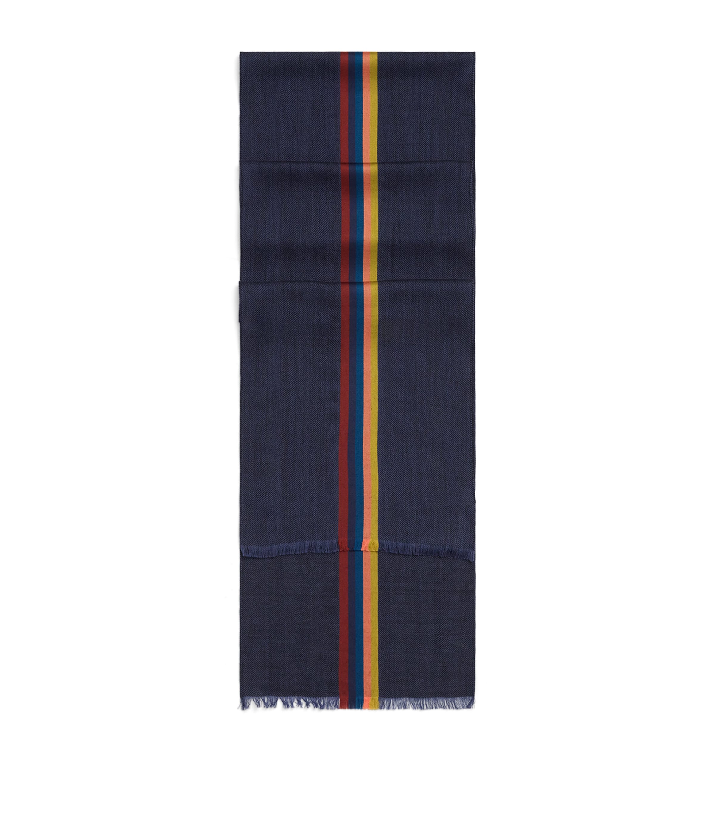 Paul Smith Virgin Wool-Blend Central Stripe Scarf Image 1
