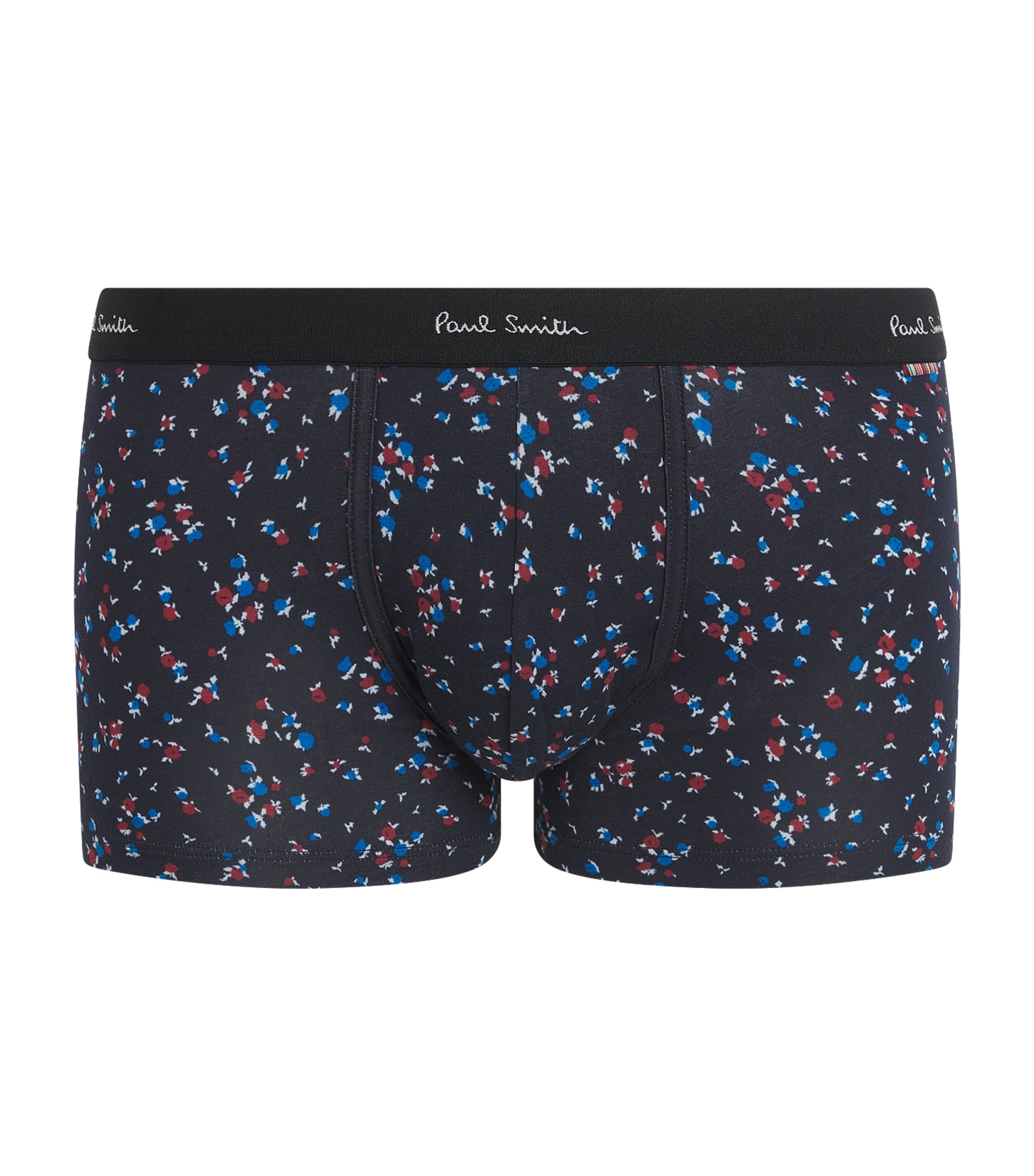 Flower Print Trunks BLUE Image 1