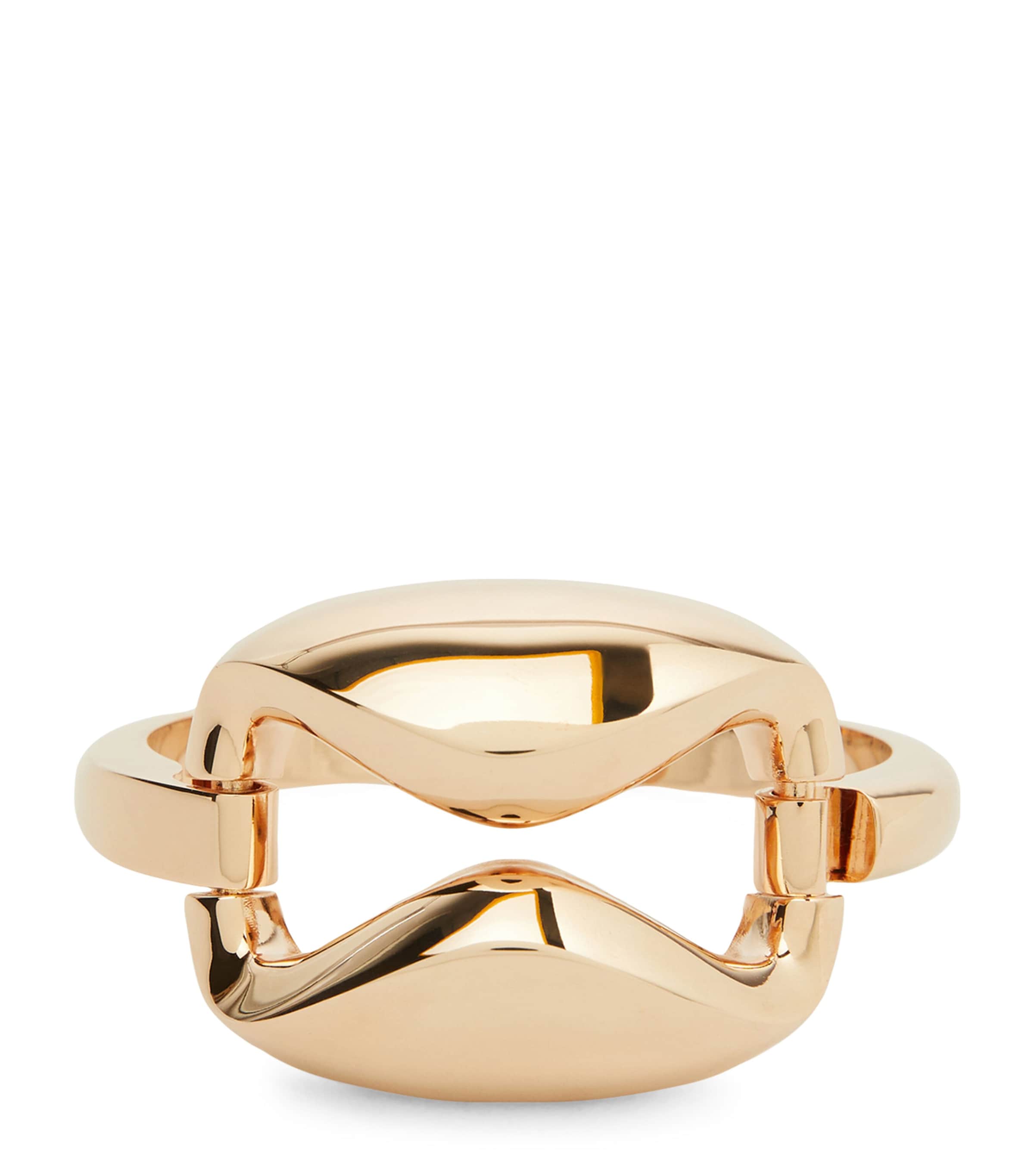 Max Mara Oversized Geometric Bracelet Bronze Image 1