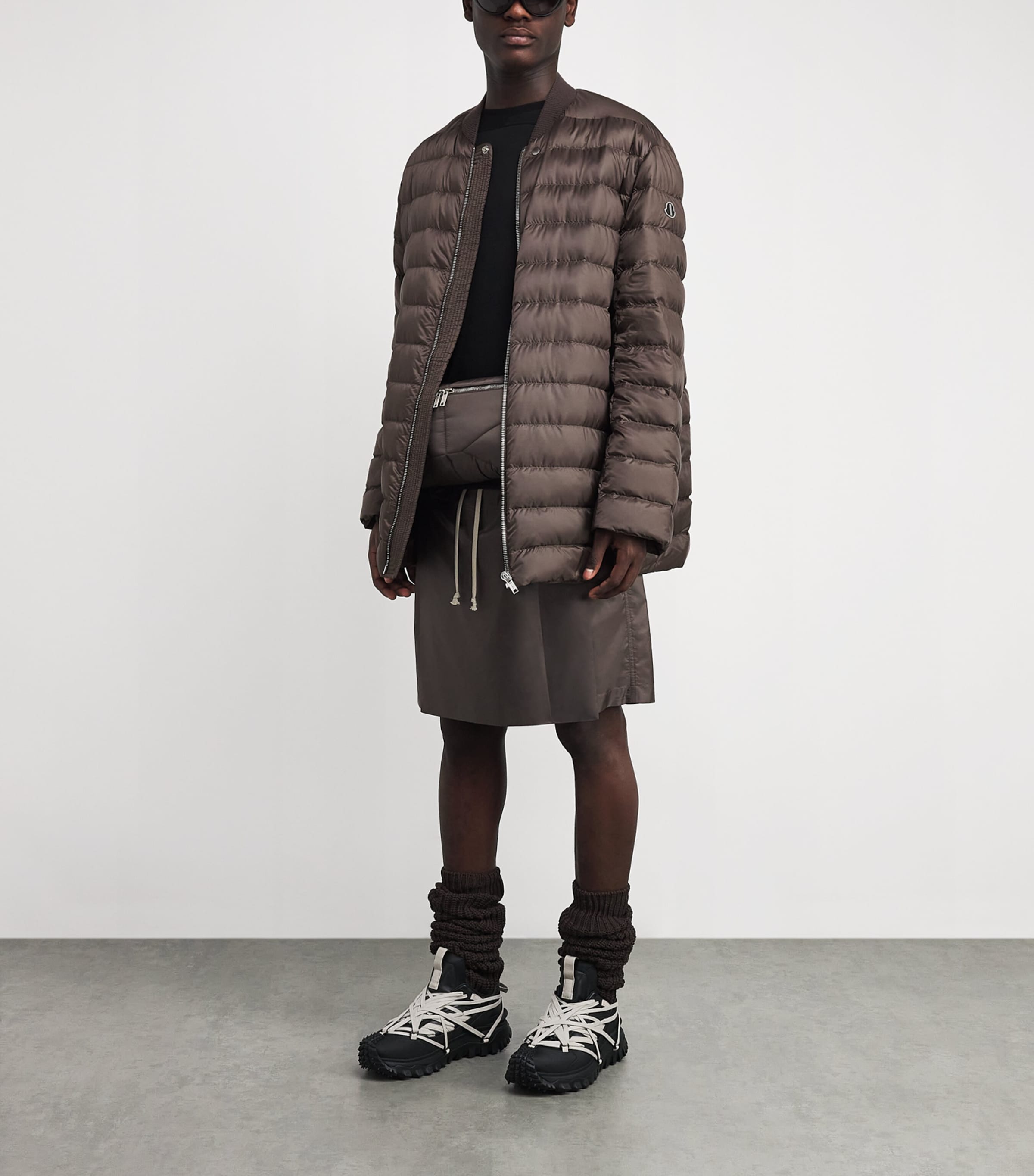 x Moncler Down Padded Flight Jacket 828 - DARK DUST Image 2