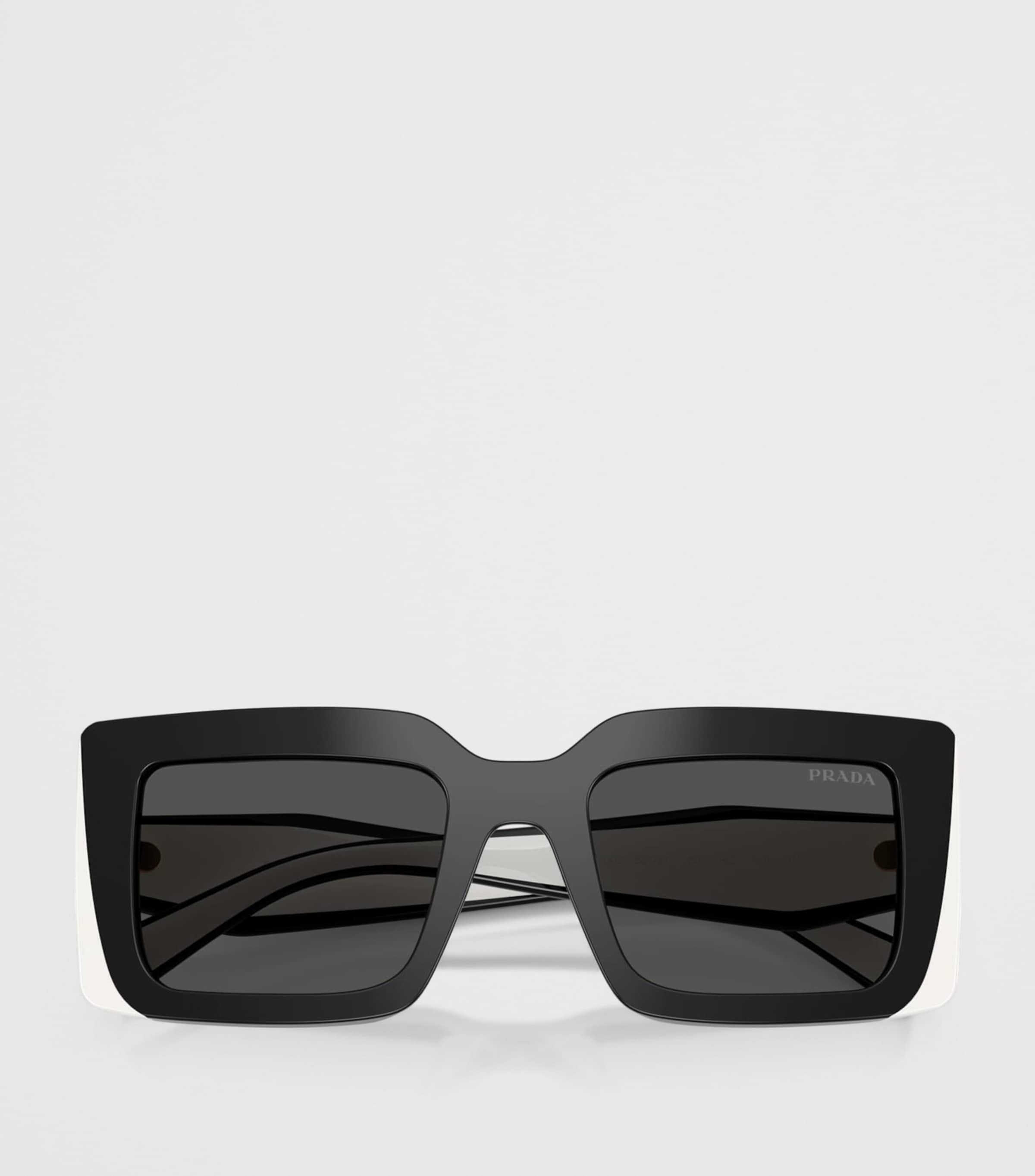 Prada PR D01S  Rectangle Sunglasses Black Image 5