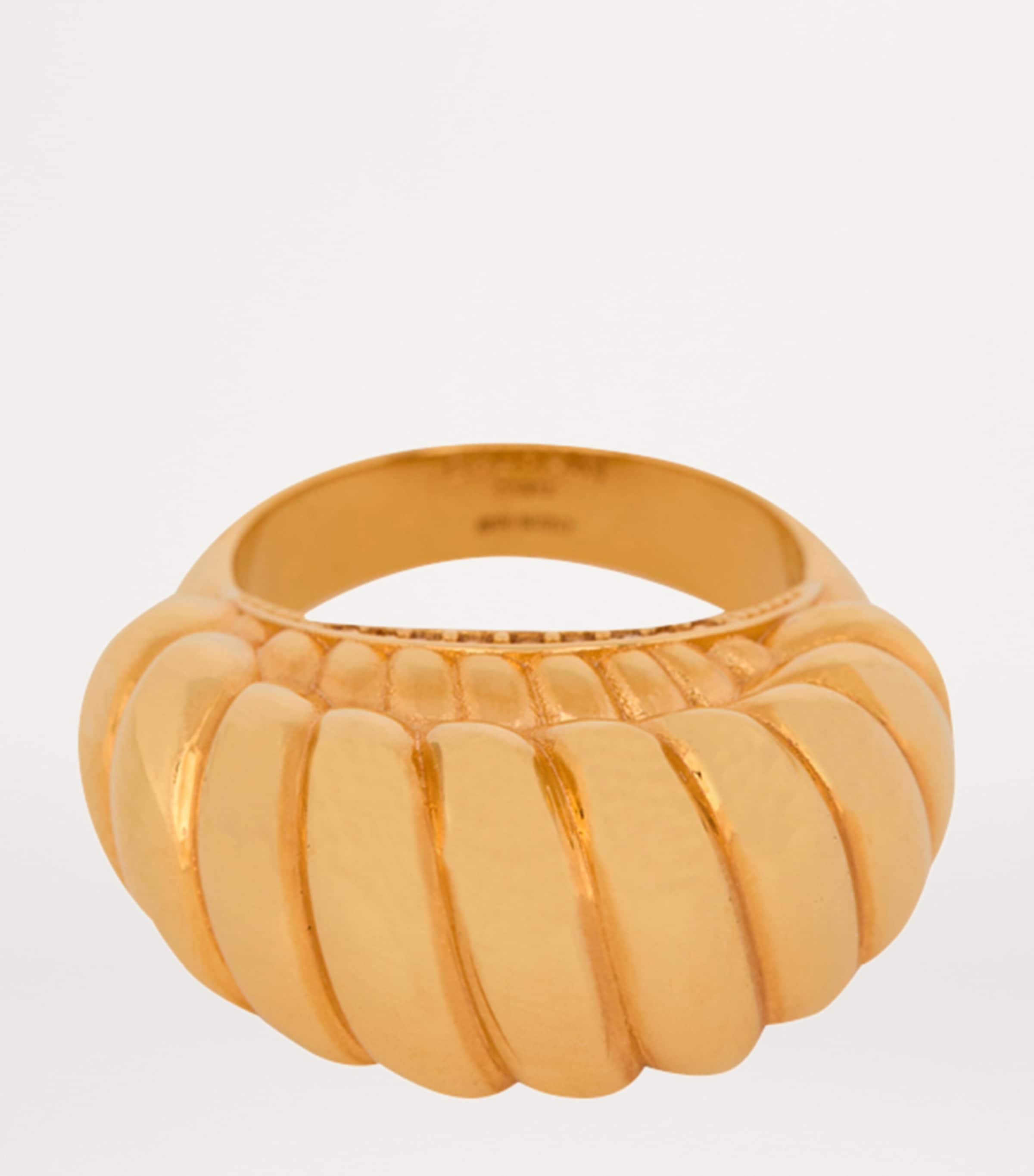 Crystal-Detail Snail Ring 1KA OR Image 2