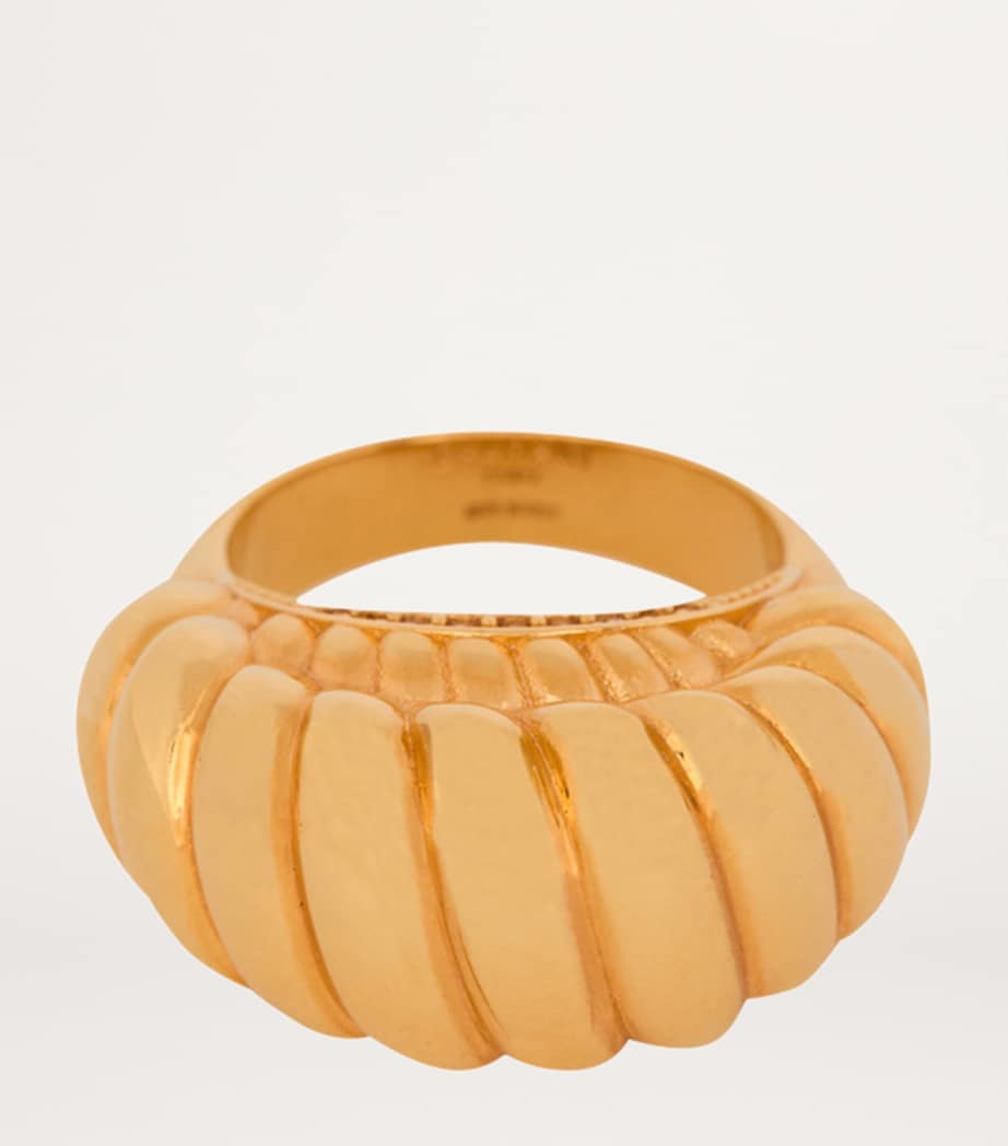 Crystal-Detail Snail Ring 1KA OR Image 2