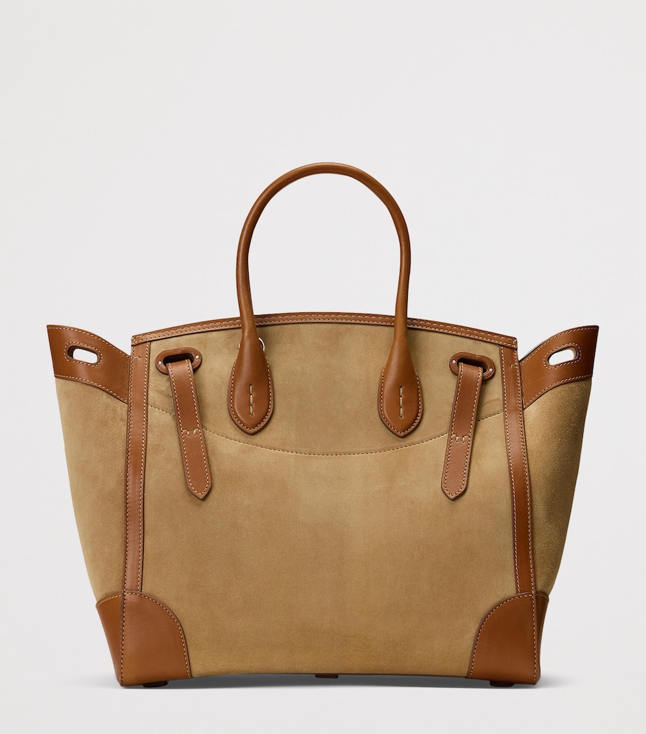 Suede Soft Ricky 33 Top-Handle Bag DARK TAN Image 3