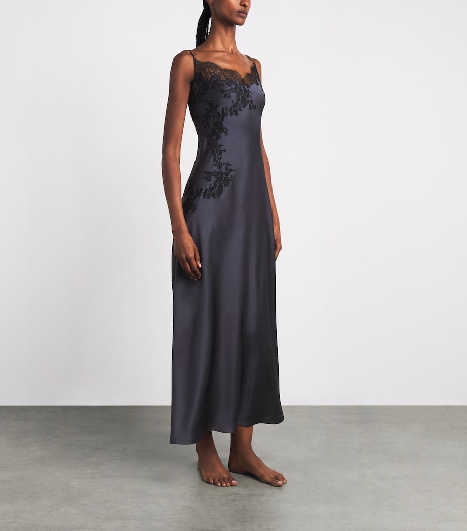 Carine Gilson Womens Silk Long Cérès Nightdress Noixdegalles Image 4