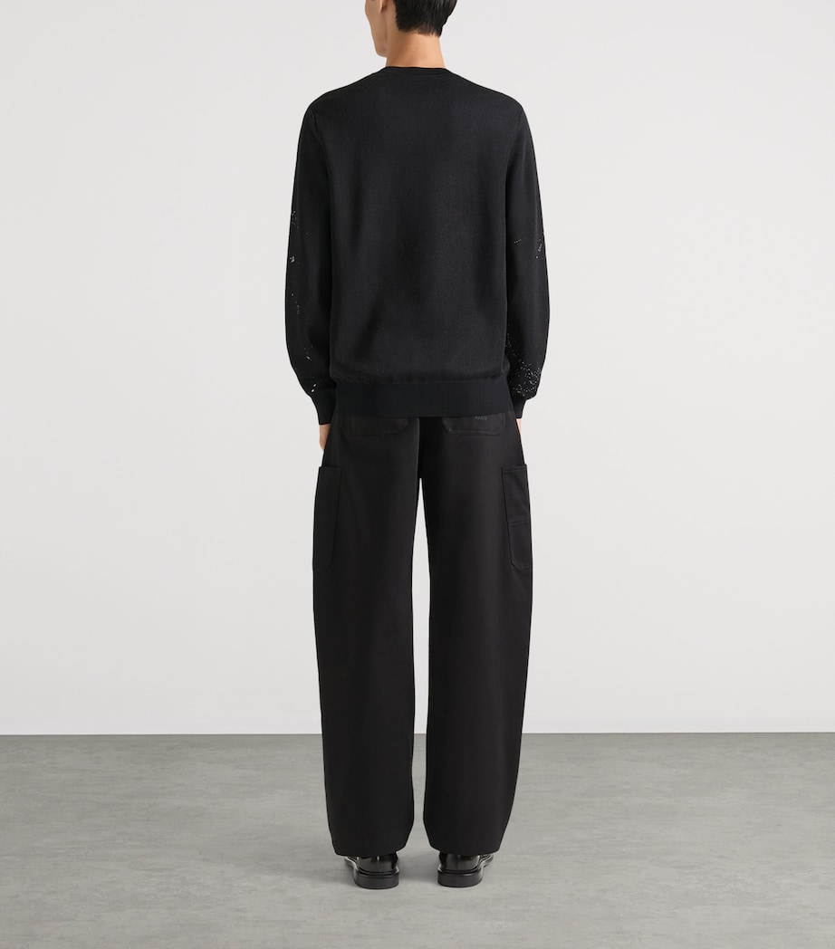 Clapperboard Jacquard Sweater BLACK Image 3