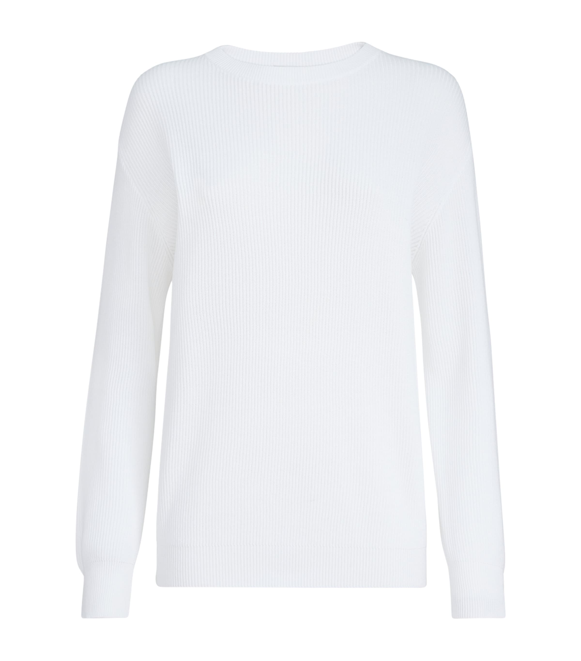 Brunello Cucinelli Womens Cotton Monili-Detail Sweater Image 1