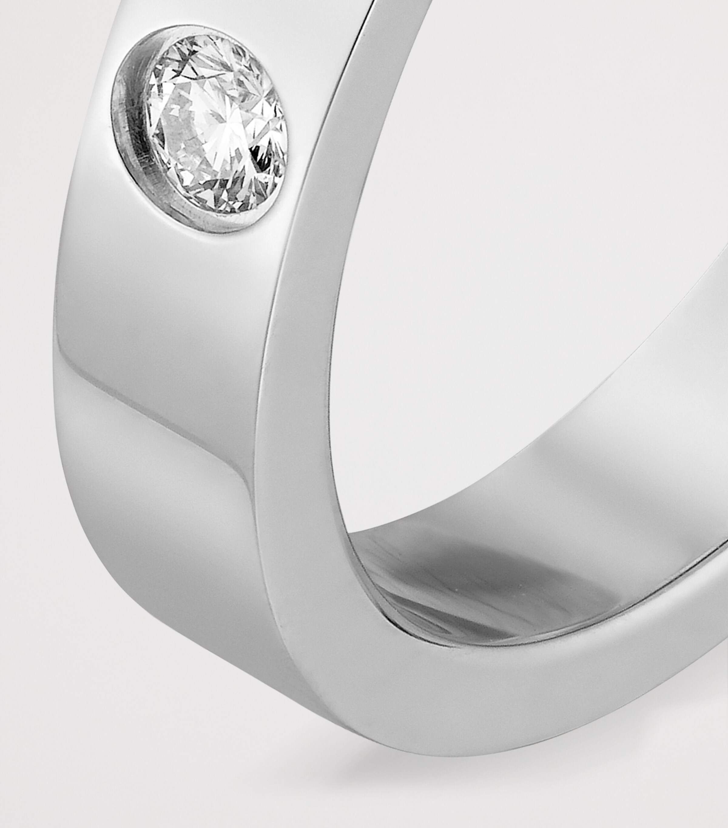 Cartier Platinum and Diamond C de Cartier Wedding Ring Image 4
