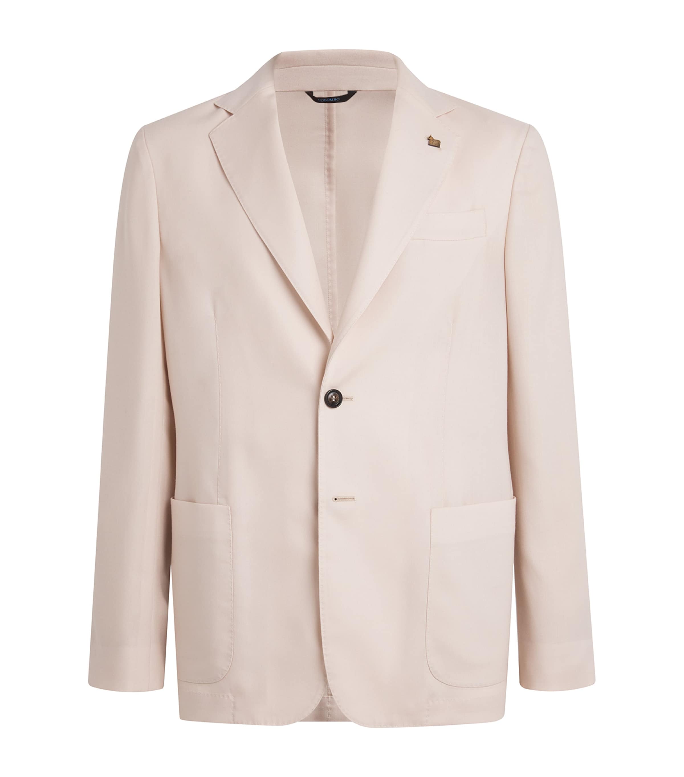 Cashmere Single-Breasted Blazer 81914 BEIGE Image 1