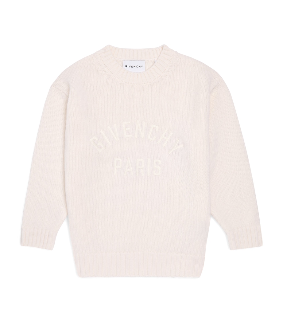 Givenchy Kids Wool-Cashmere Logo Sweater (4-12+ Years) Image 1
