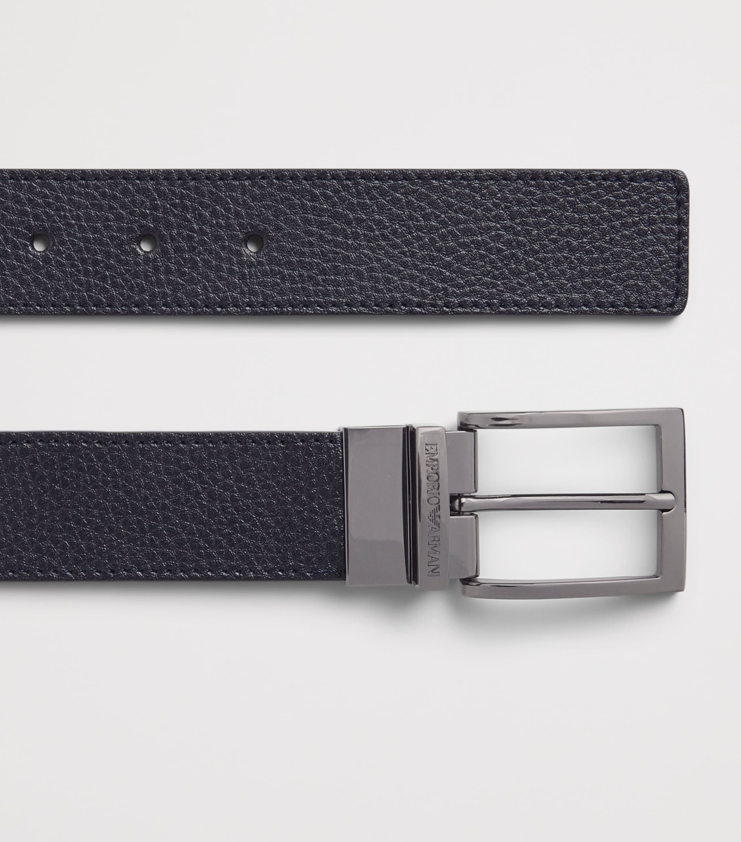 Emporio Armani Grained Leather Belt Image 3