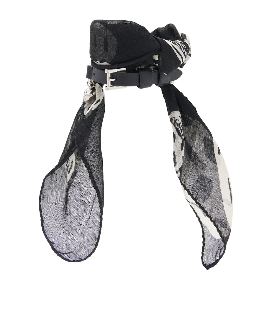 McQueen Silk Skull Scarf Bracelet Image 1