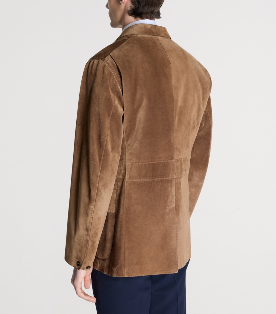 Dunhill Mens Suede Blazer Image 4