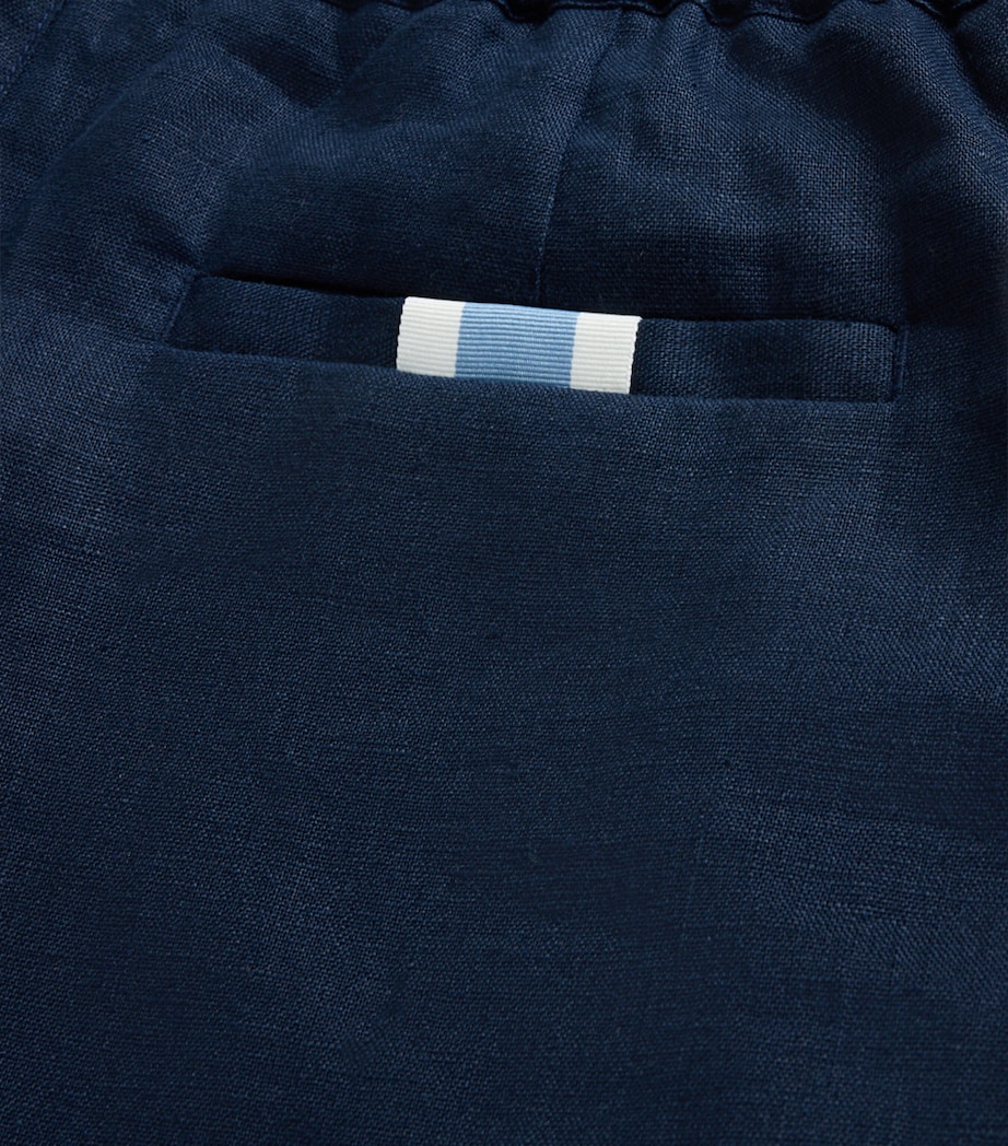 Linen Avila Trousers NAVY Image 2