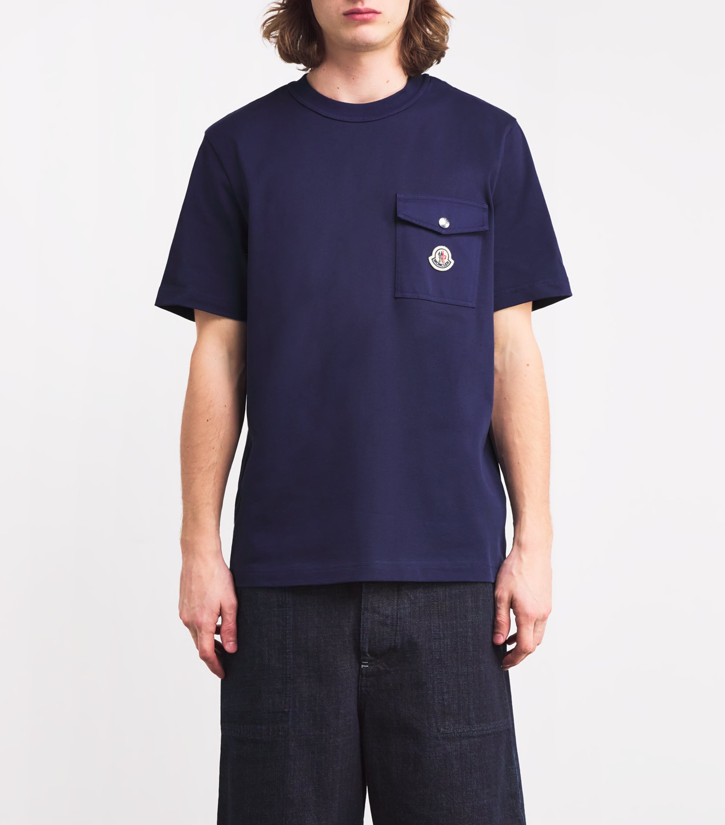 【関税＆送料込み】Moncler Cream Cotton T-Shirt Moncler kid's cotton T-shirt with applied logo