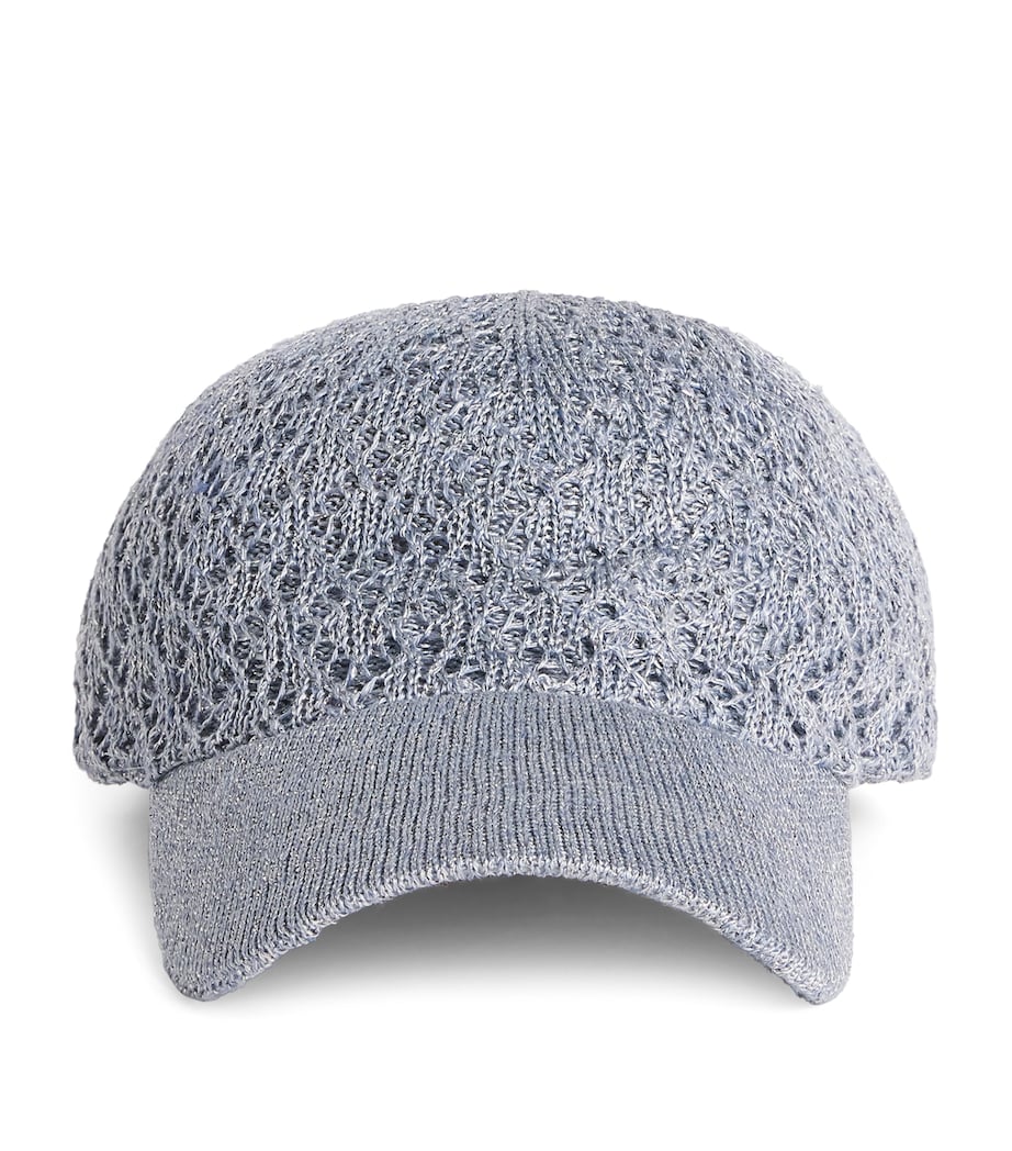 Eleventy Linen-Silk-Blend Baseball Cap Nuvola Image 1