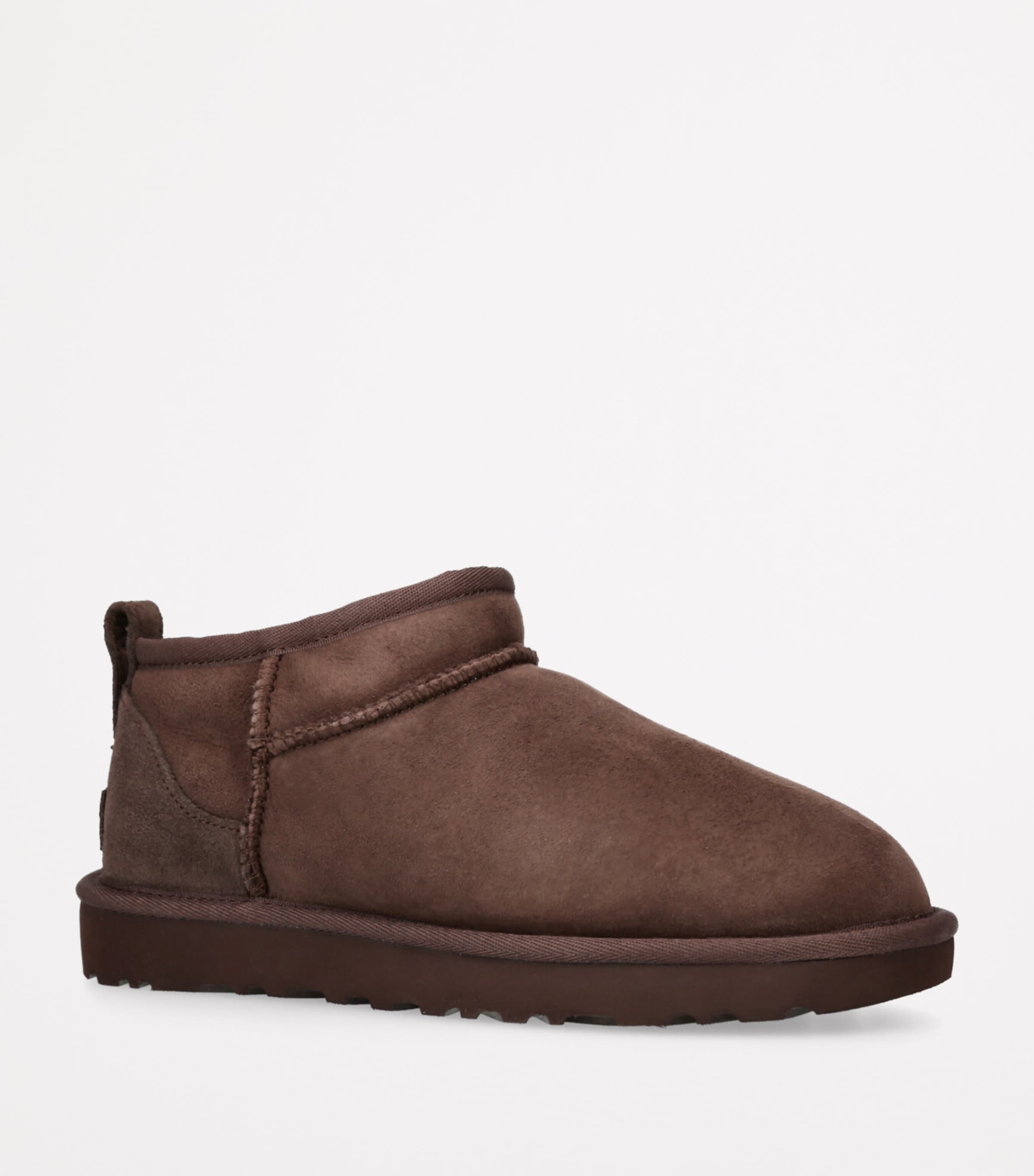 UGG Suede Classic Ultra Mini Boots Dark Brown Image 3