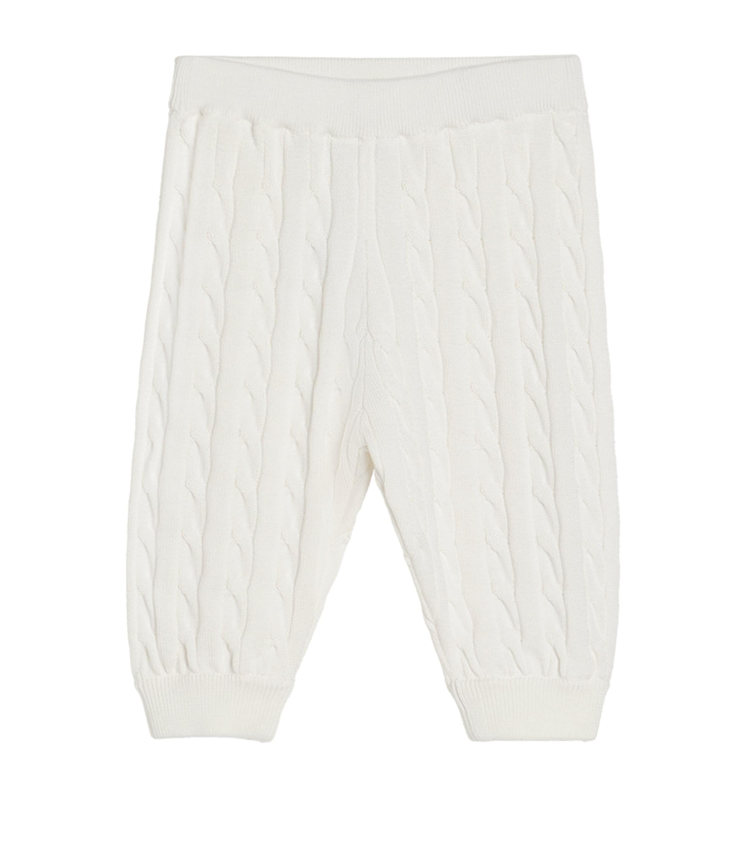 Brunello Cucinelli Kids Cable-Knit Baby Bernie Trousers (9 Months)