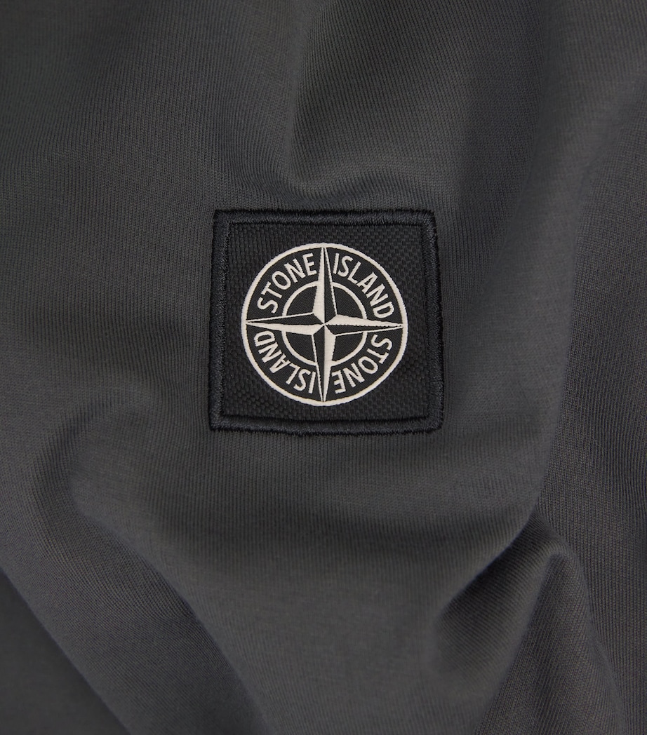 Stone Island Mens Cotton Compass Logo T-Shirt Image 6