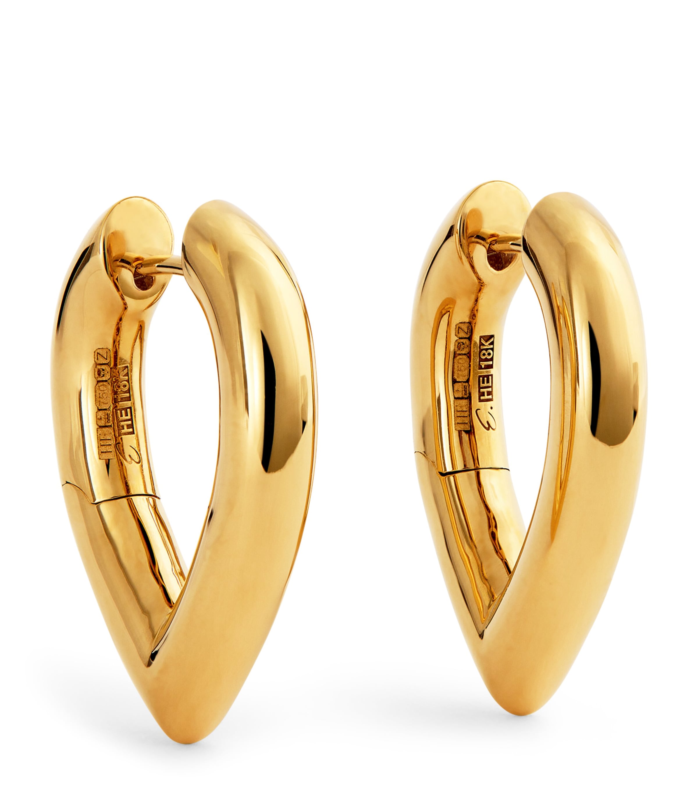 Engelbert Medium Yellow Gold Drop Link Earrings In Gold