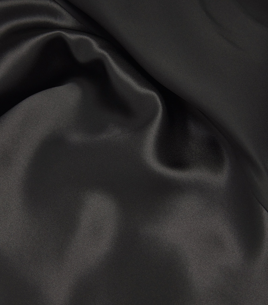 Kiton Womens Silk Maxi Dress Black Image 5