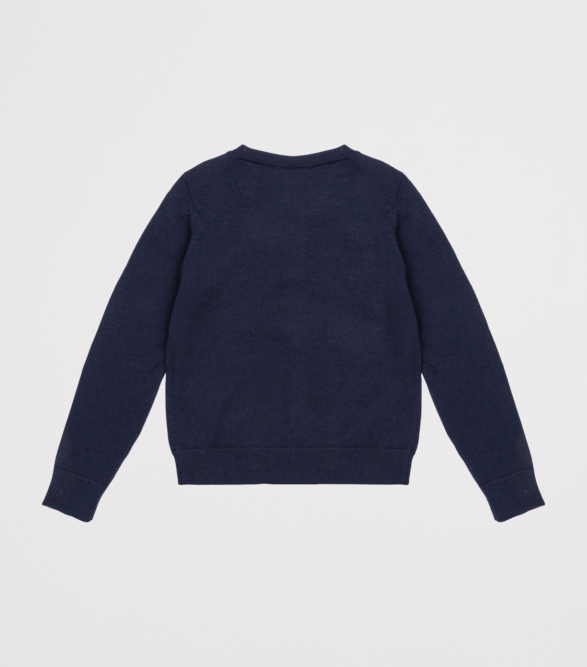 Bonpoint Wool Embroidered Cardigan (10-12 Years) Upb Marine Image 2