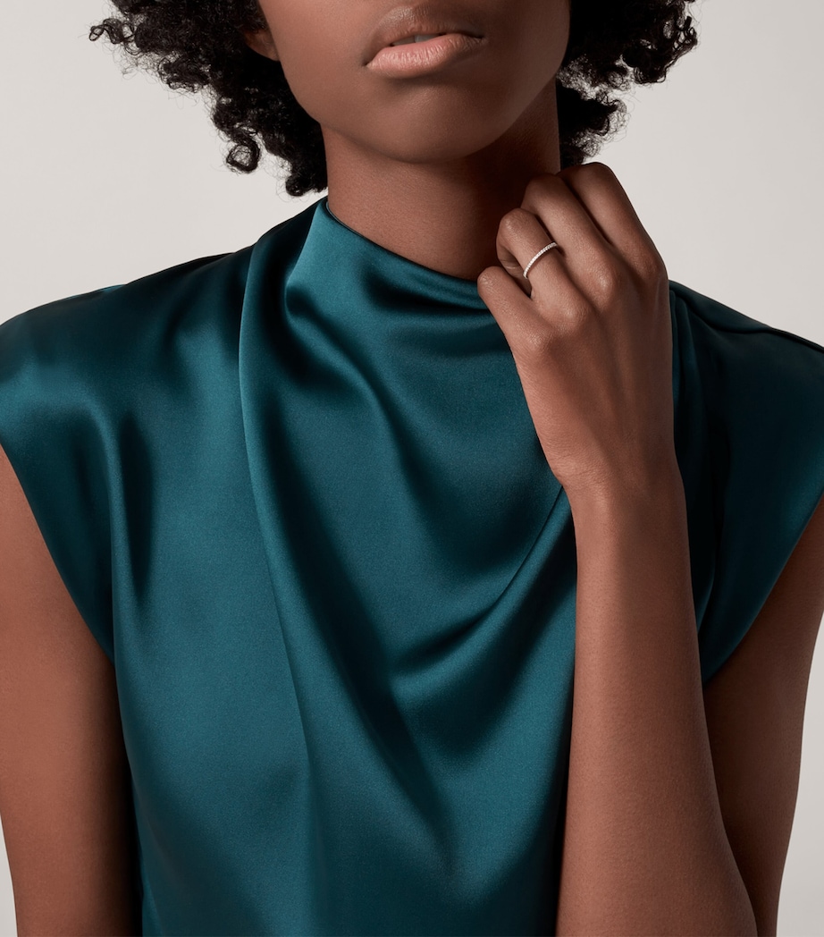 White Gold and Diamond Étincelle de Cartier Wedding Band WHITE GOLD Image 2