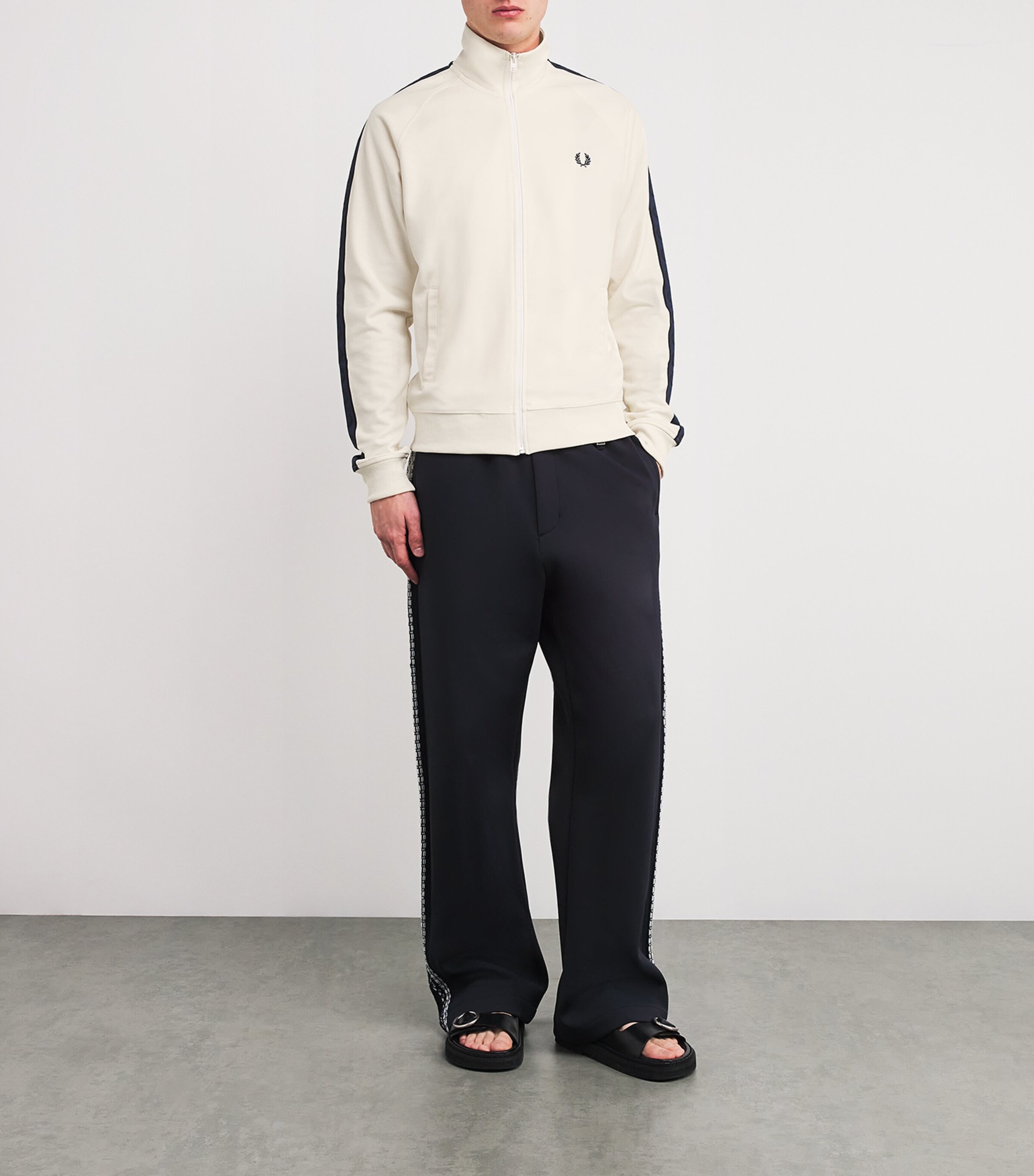 超美 FRED PERRY / Contrast Tape Track JKT Fred Perry Contrast Tape Track Jacket | Harrods US