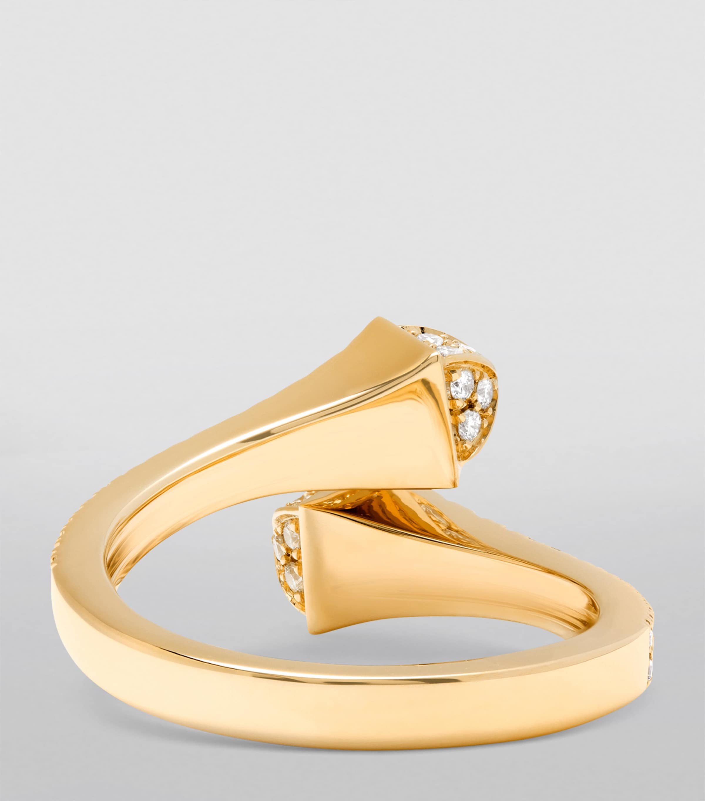 Yellow Gold and Diamond Cleo Ring YELLOW GOLD Image 3