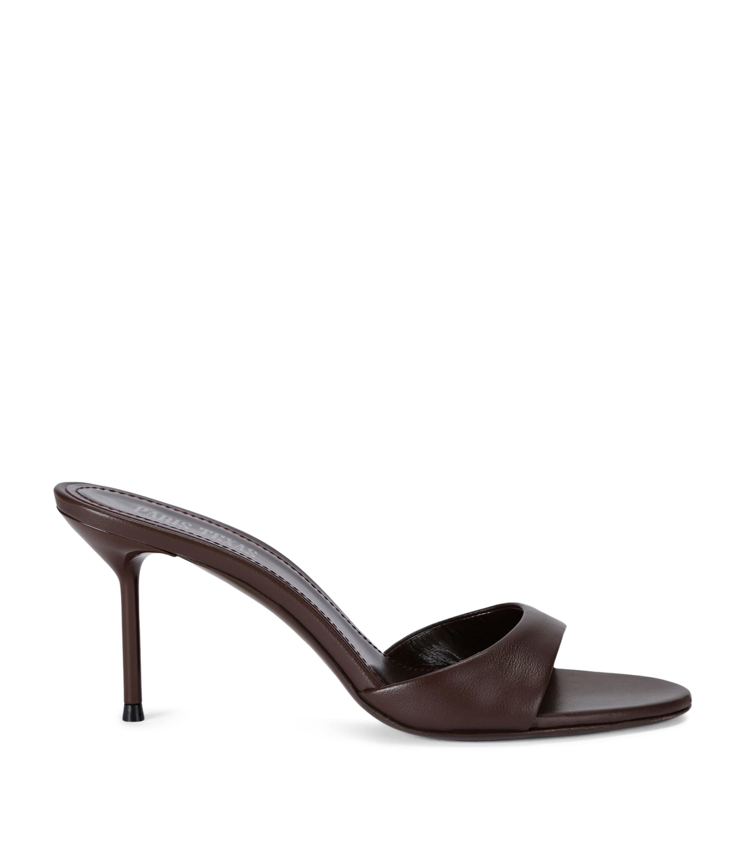 Nappa Leather Lidia Mules 70 BROWN Image 1