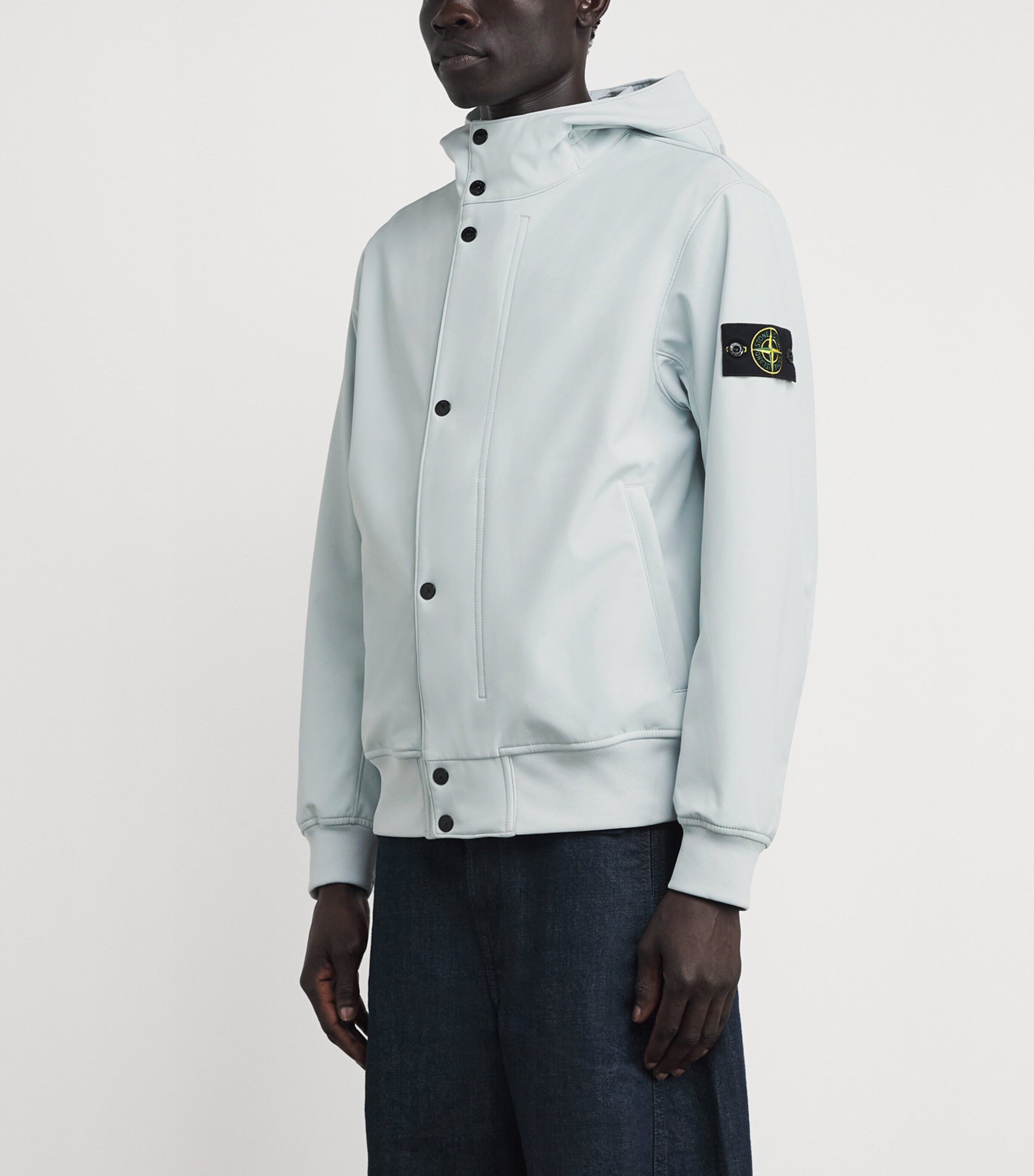Stone Island Mens Softshell Hooded Parka Image 4