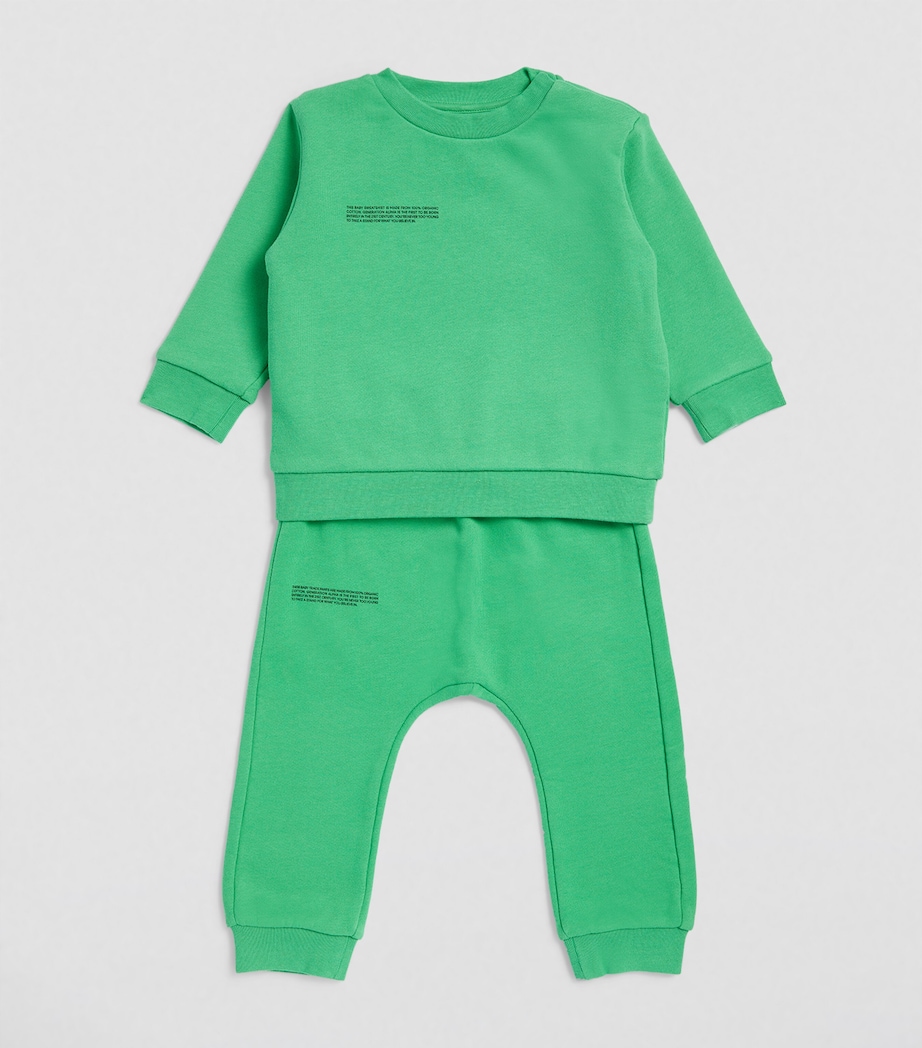 Organic Cotton Sweatpants (3-24 Months) JADE GREEN Image 2