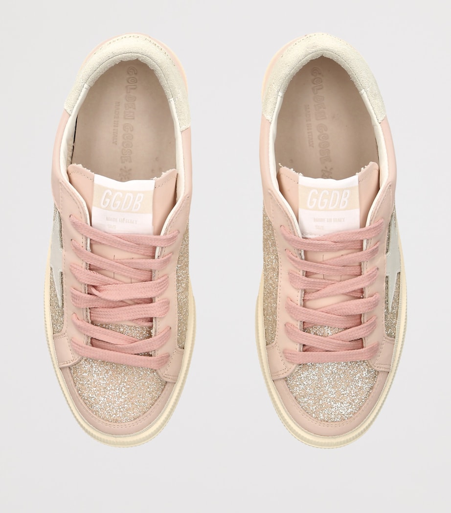 Golden Goose Leather May Sneakers Pale Pink Image 3