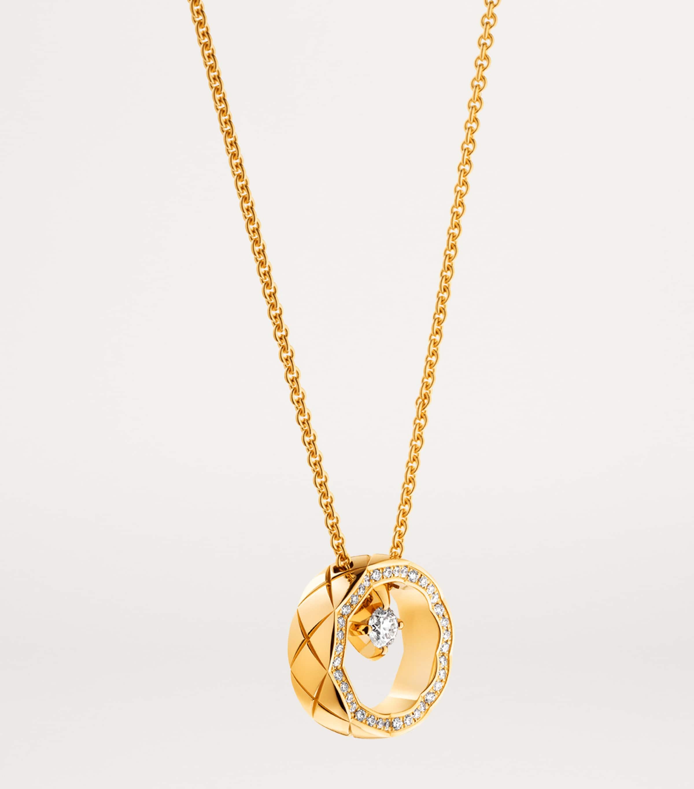 Yellow Gold and Diamond Coco Crush Necklace YELLOW Image 3