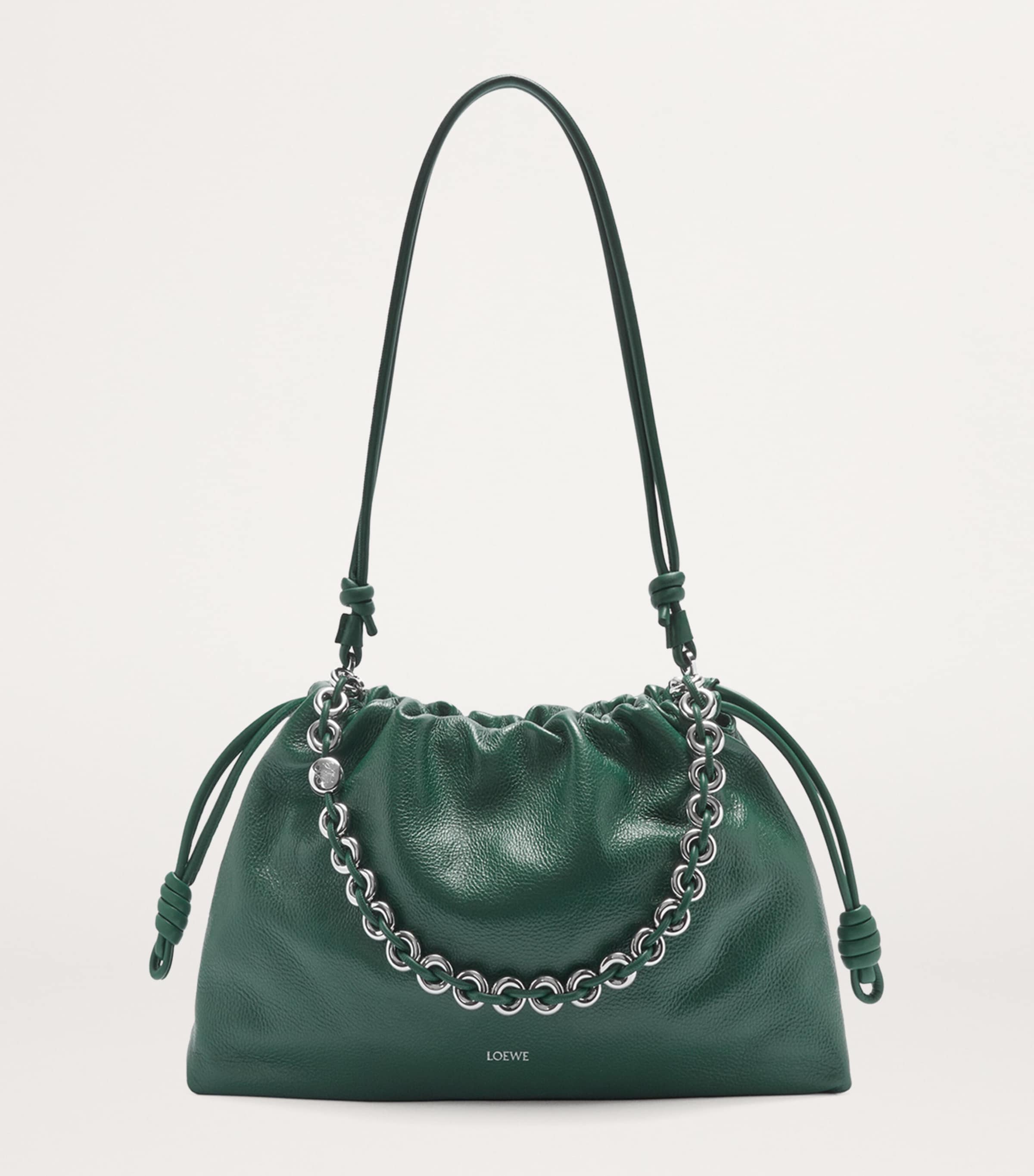 ショルダーバッグ・ポシェット Loewe MEDIUM FLAMENCO PURSE SHOULDER BAG Medium Flamenco purse in mellow nappa lambskin Grey - LOEWE