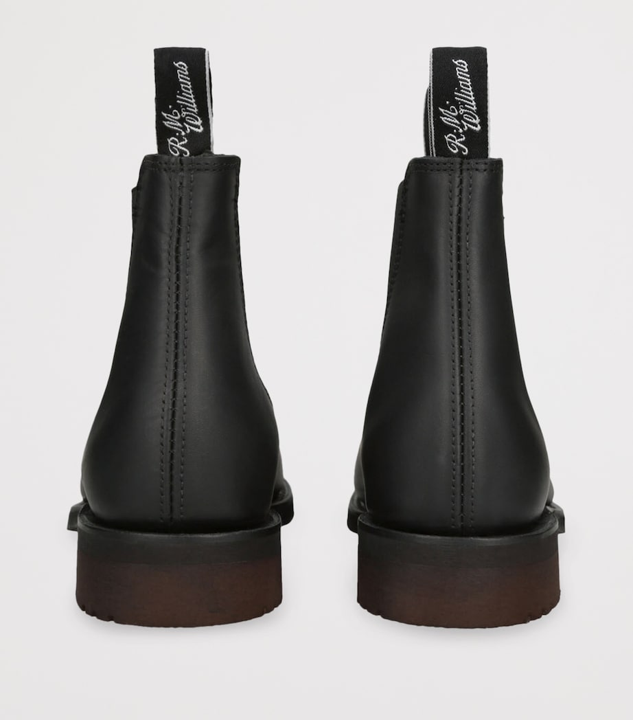 Leather Gardener Ankle Boots BLACK Image 2