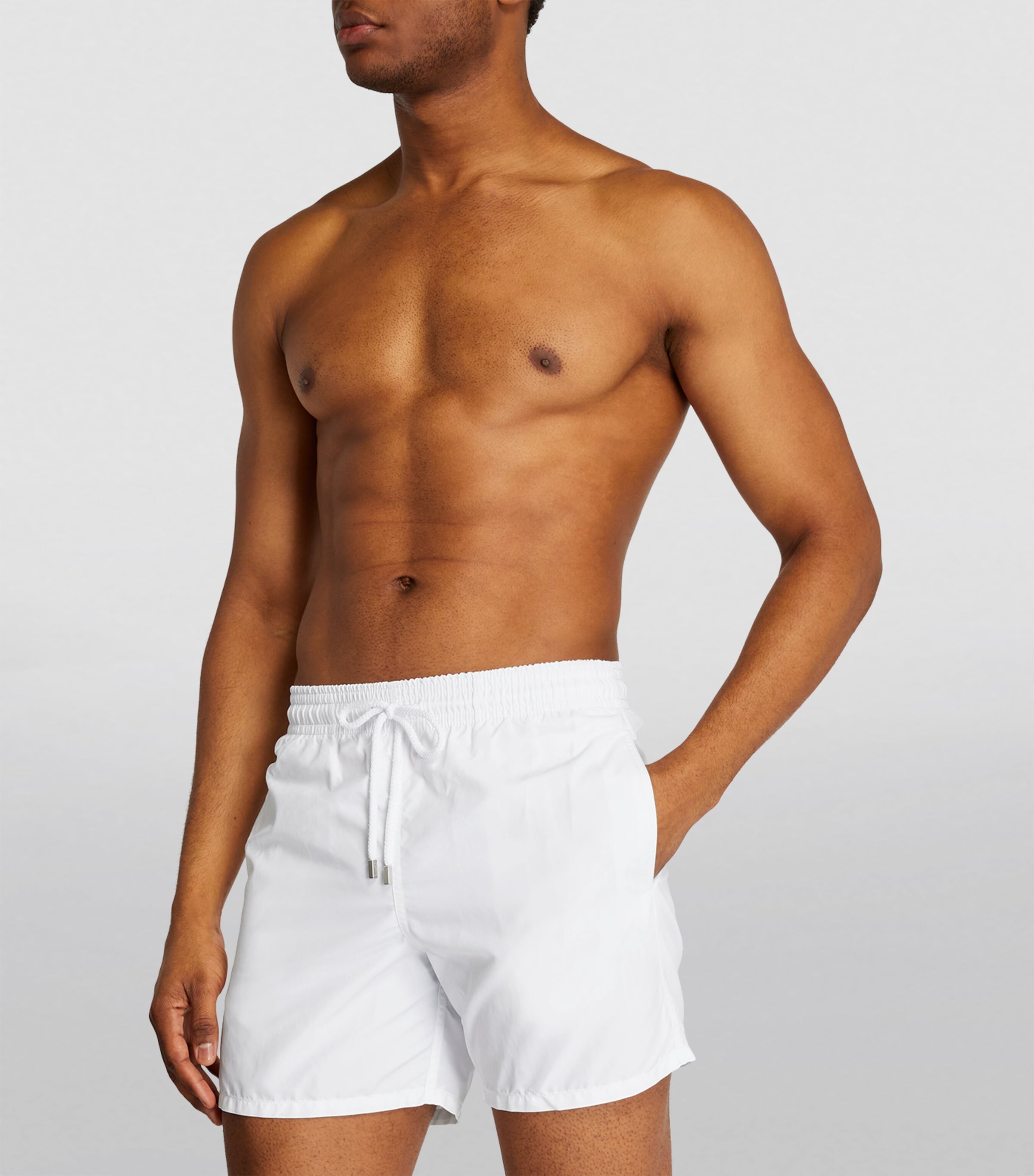 Vilebrequin Mens Recycled Moorea Swim Shorts White Image 2