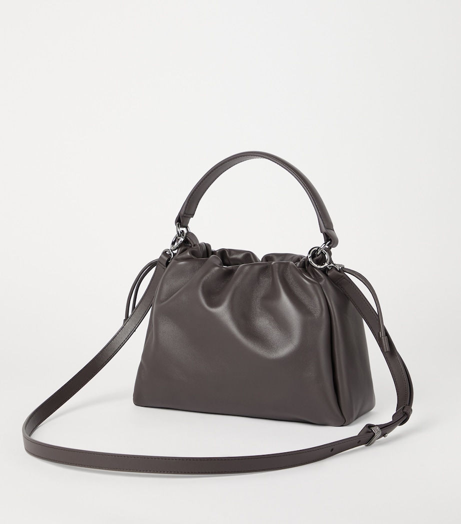 Small Leather Mellow Bucket Bag C8279 Image 4