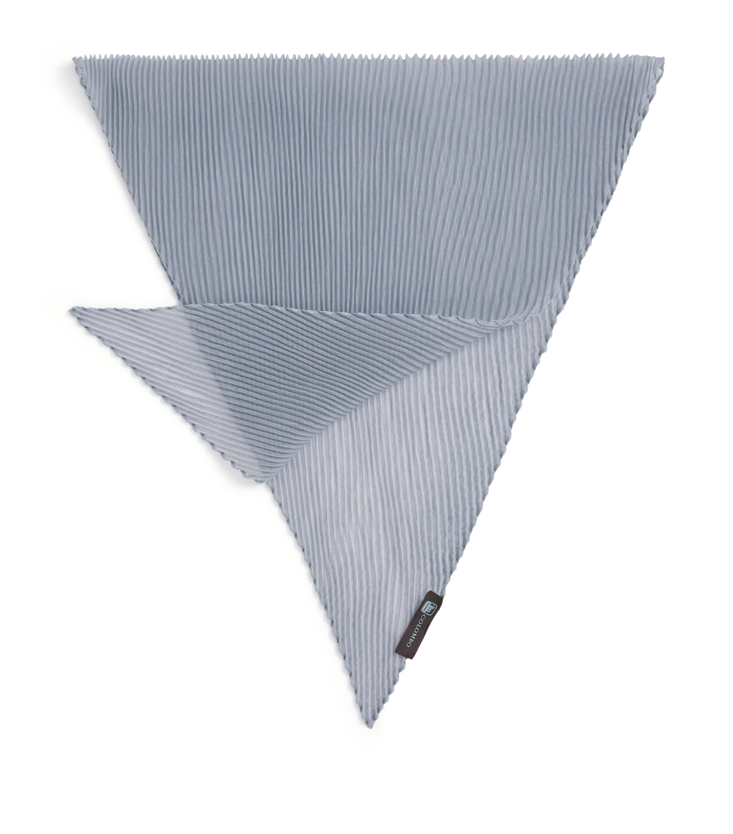 Cashmere-Silk Plissé Scarf 40228 SKY BLUE Image 1