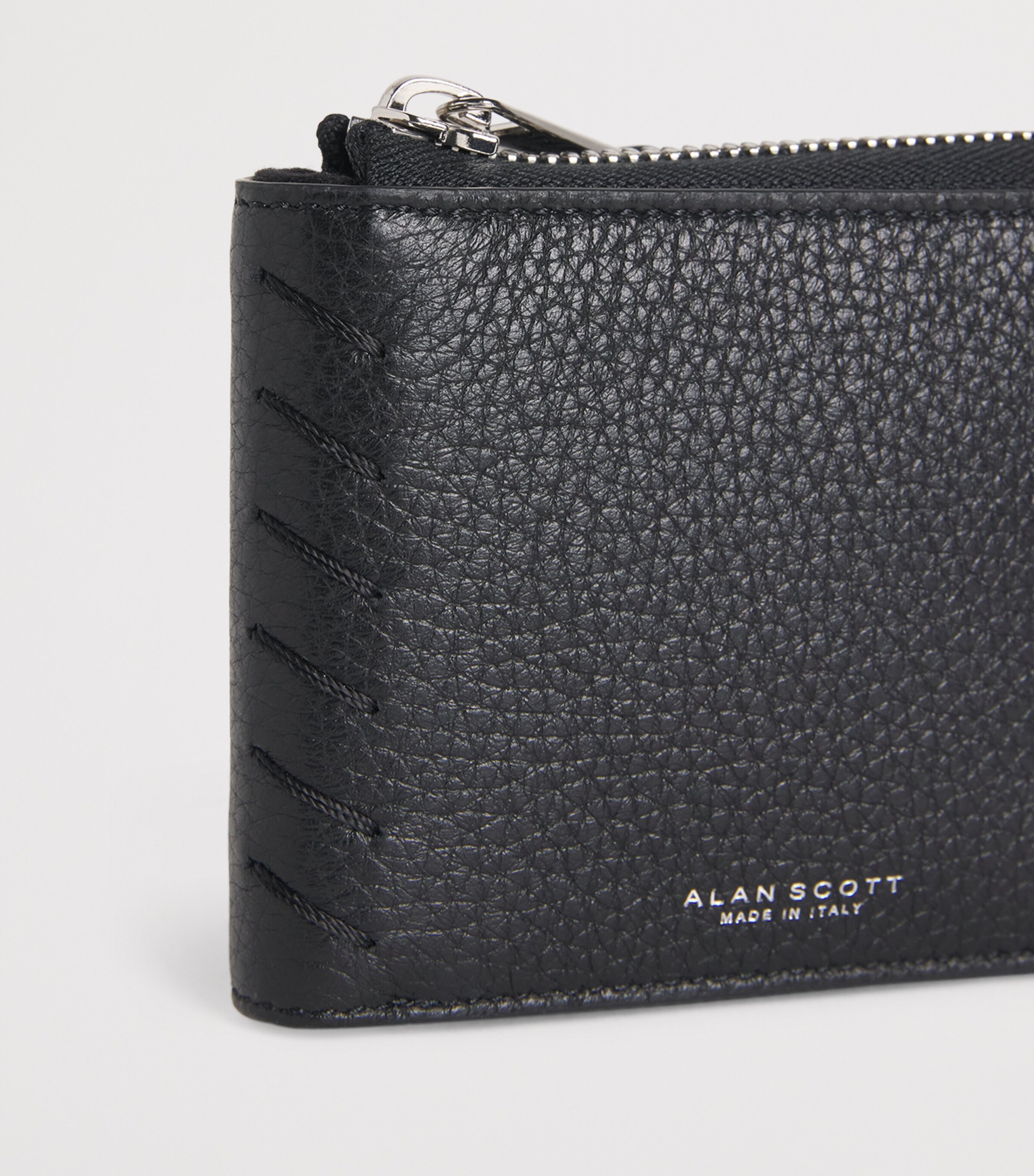 Alan Scott Deerskin Wallet Black/black Image 5