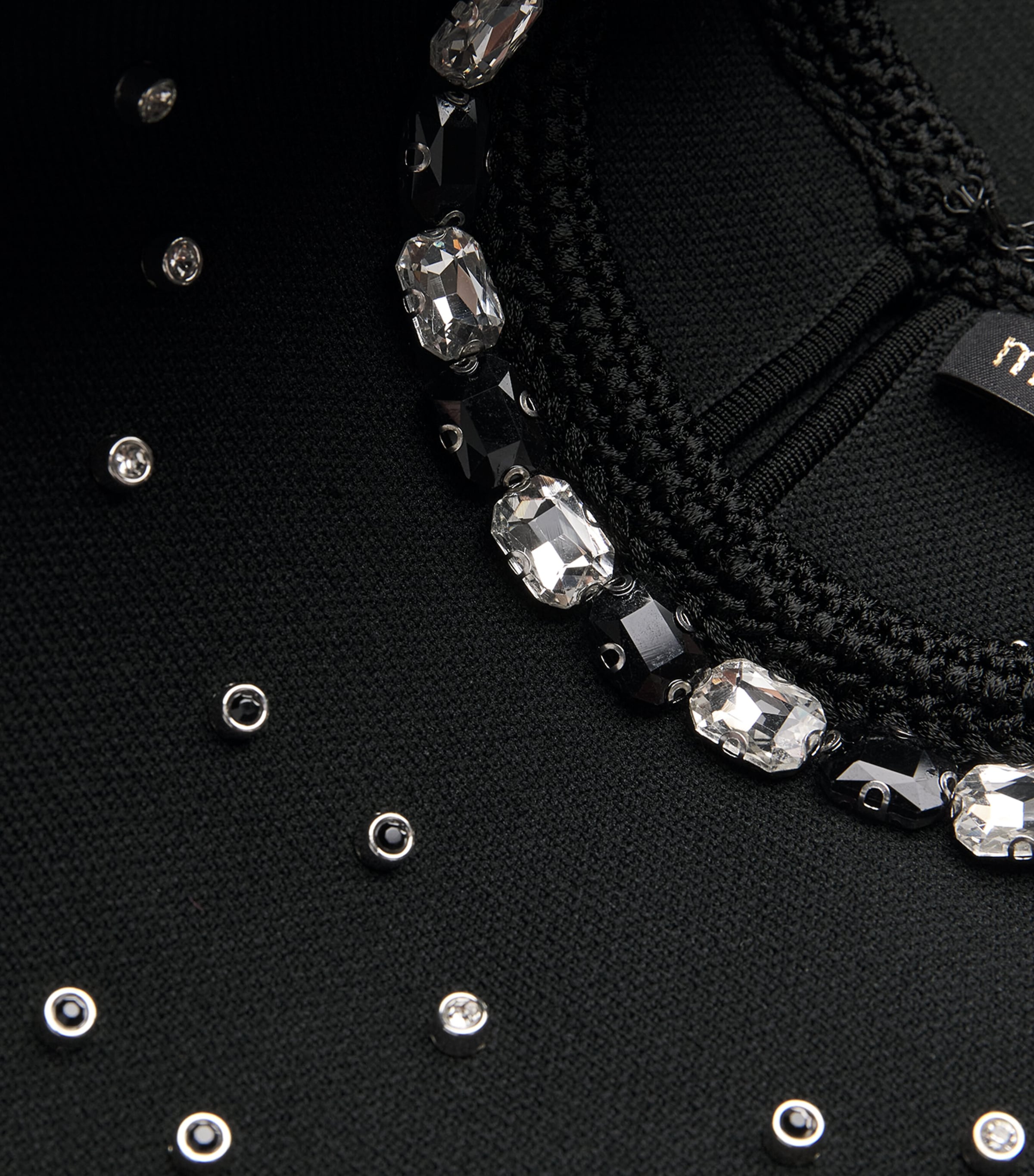 Embellished Mini Skater Dress BLACK Image 5