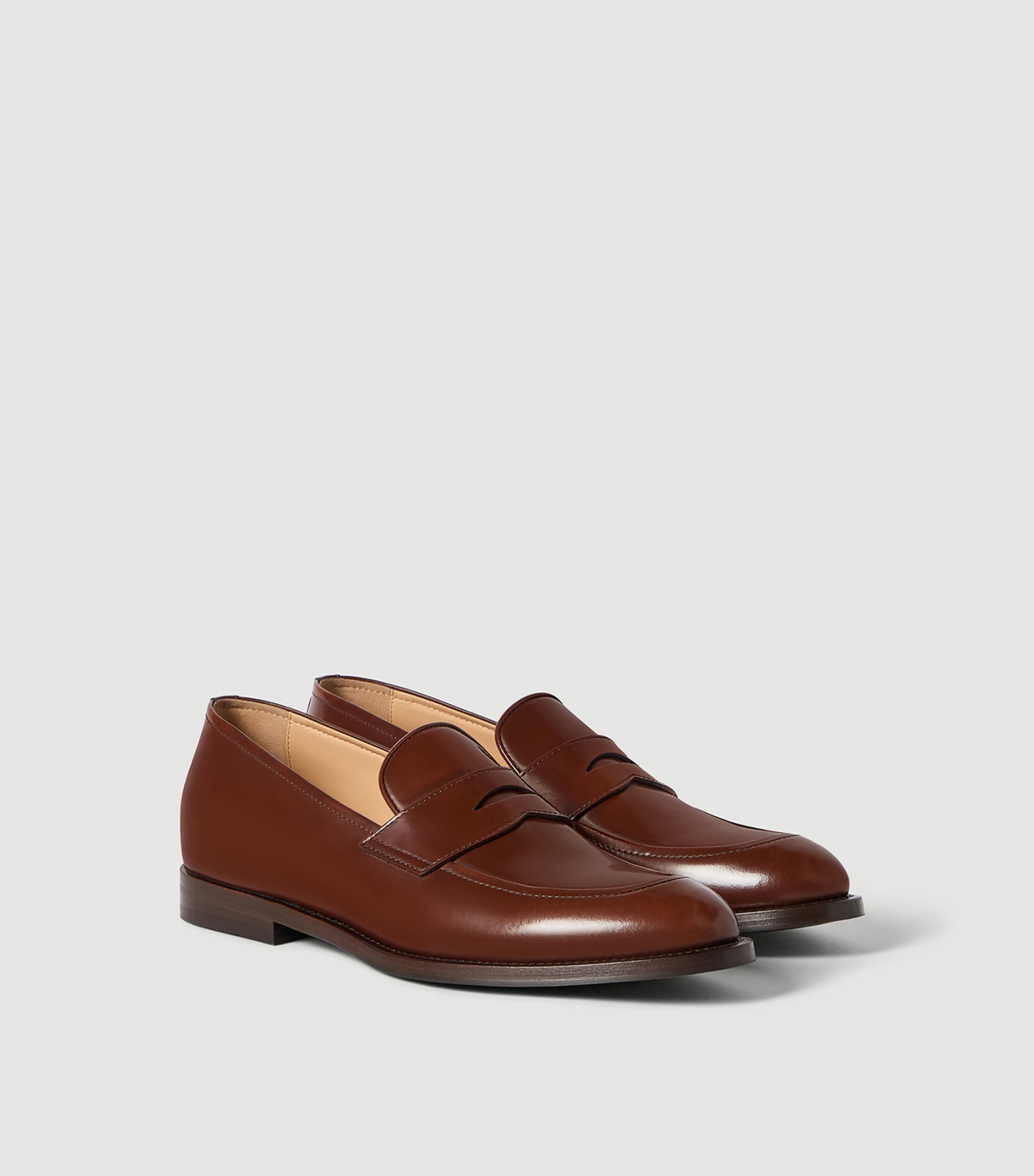 Brunello Cucinelli Leather Penny Loafers Image 4