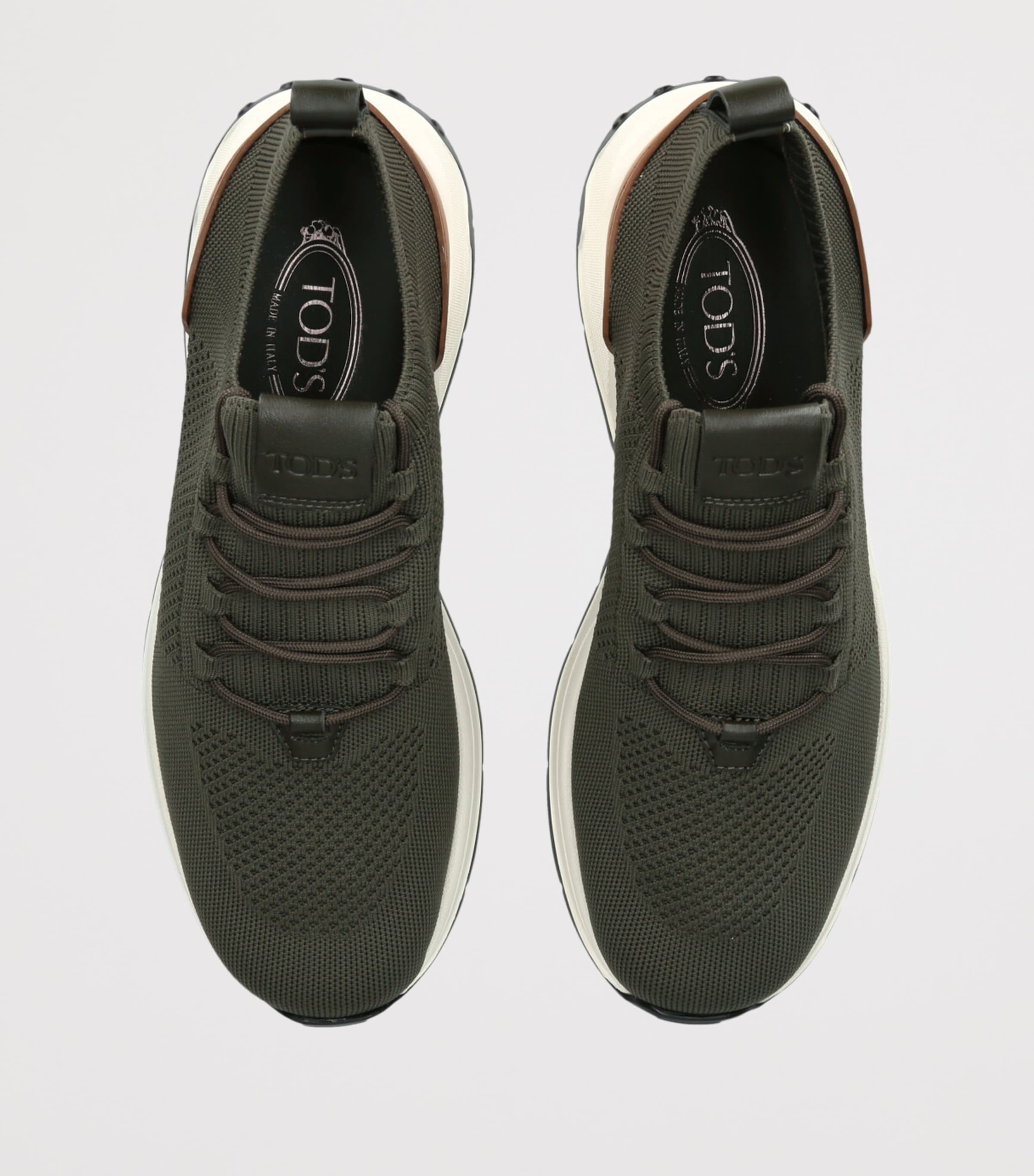 Tod's Mens Run 63K Calzino Sneakers Green Image 4