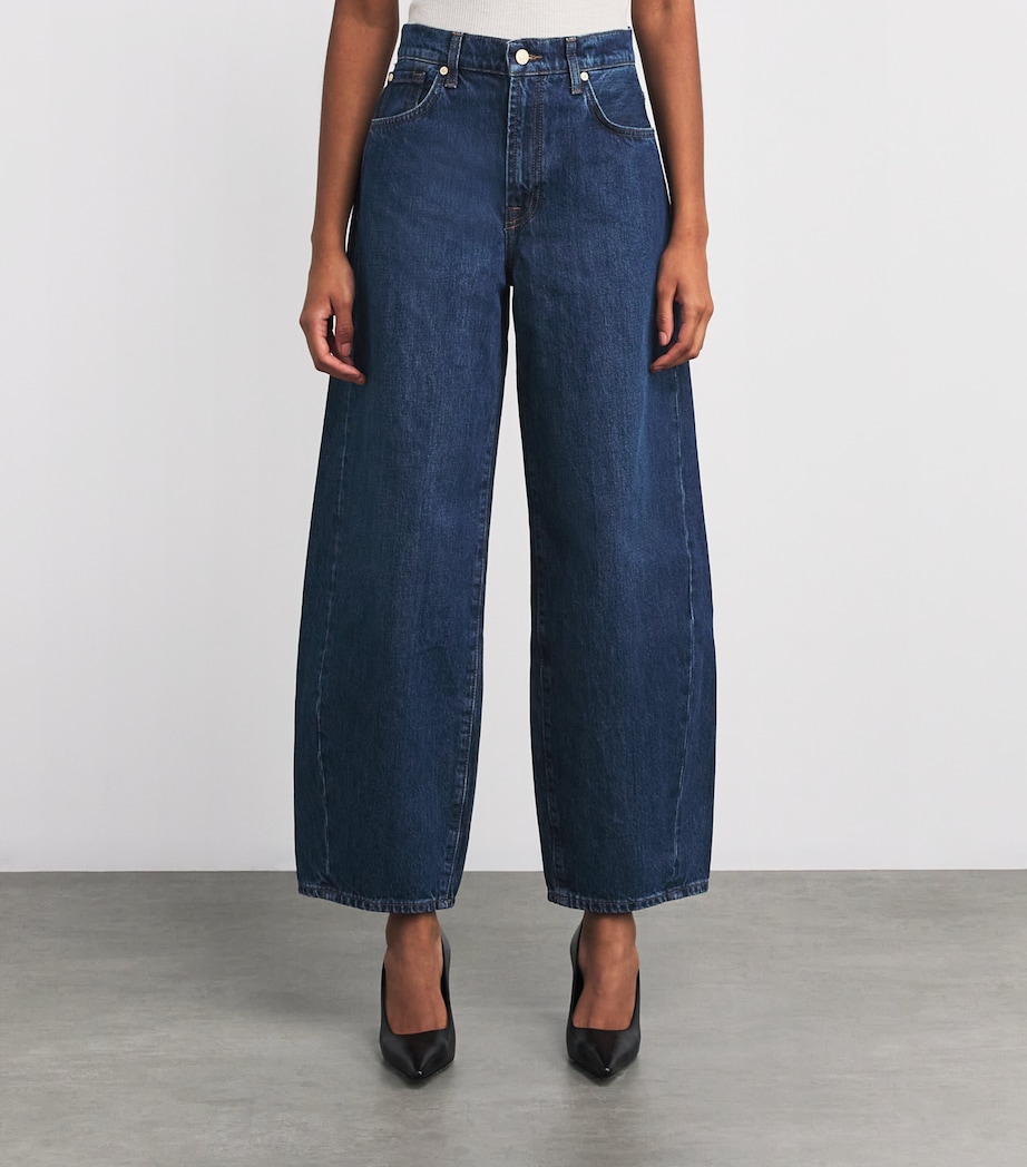 Twisted Bonnie Barrel-Leg Jeans U71BM Image 3
