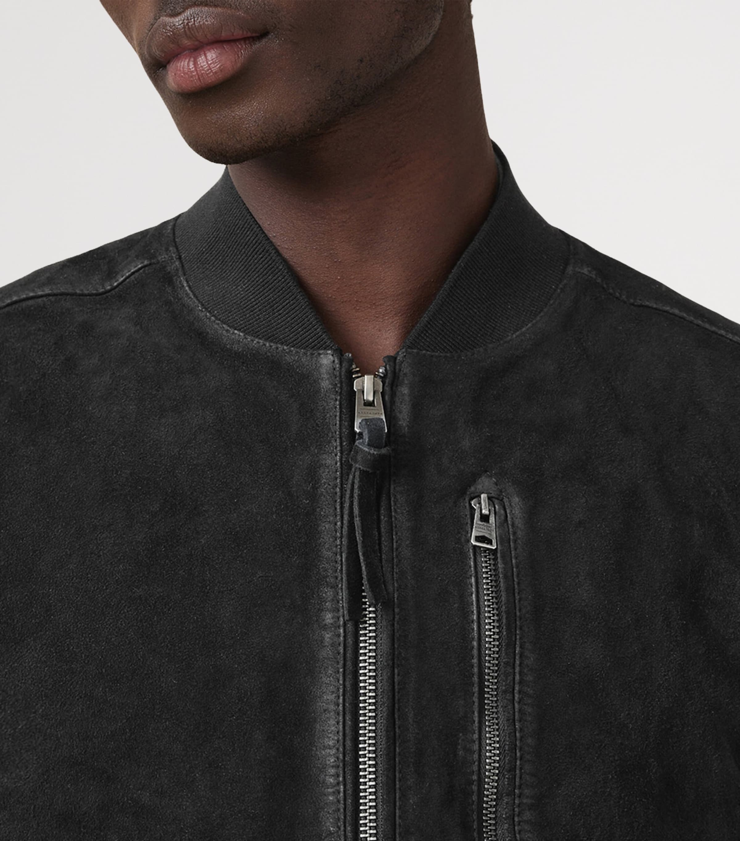 Suede Kemble Bomber Jacket BLACK Image 7