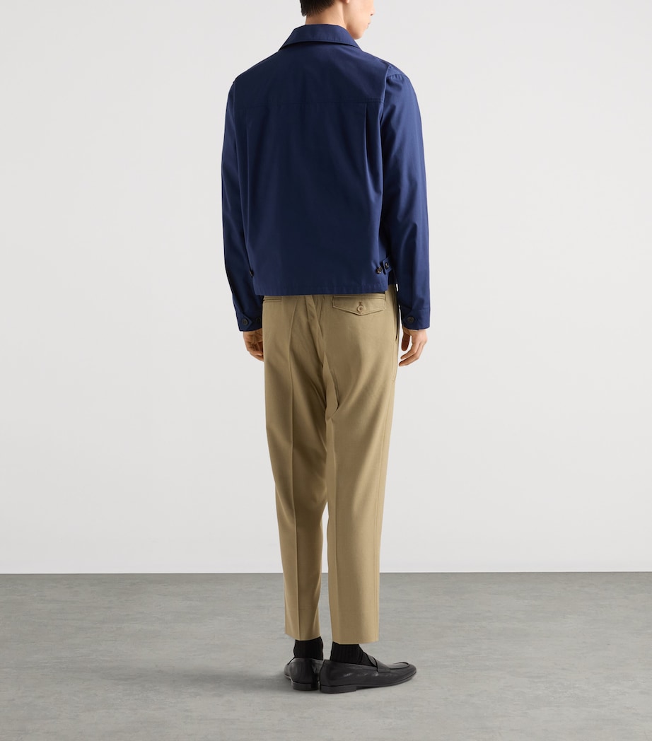 Prada Mens Technical Boxy Zip-Up Jacket Image 5