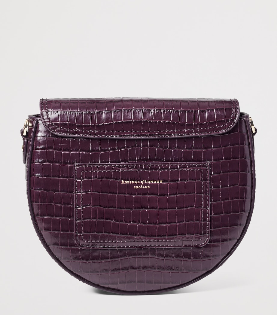 Aspinal Of London Leather Croc-Embossed Portobello Cross-Body Bag Fig Image 3