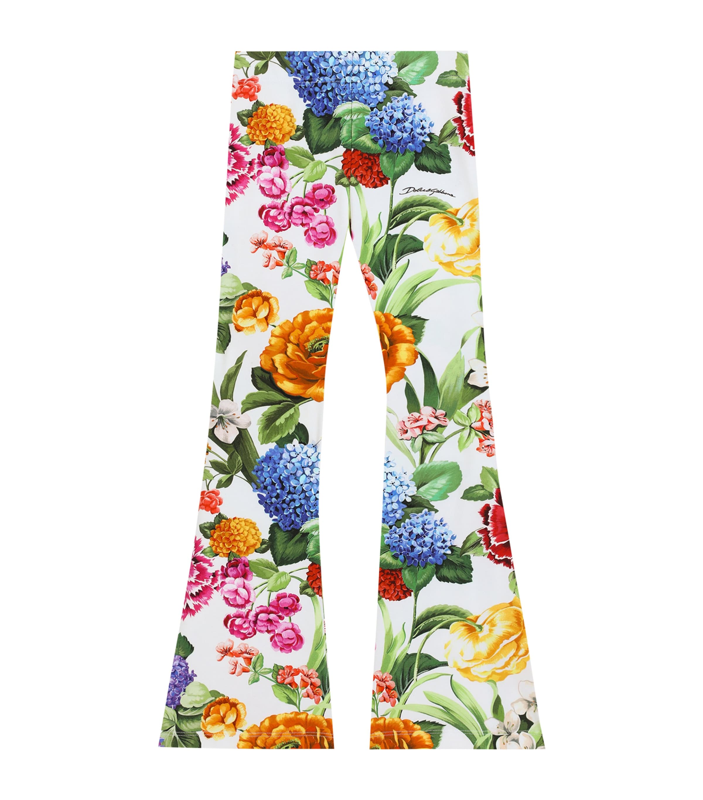 Dolce & Gabbana Floral Flared Leggings